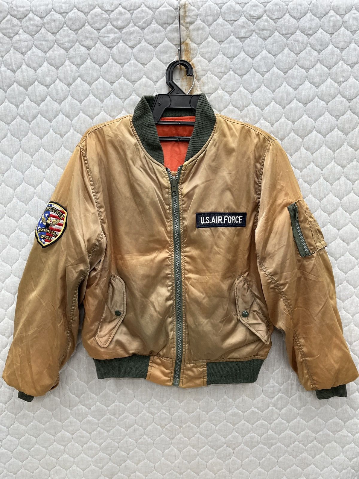 Hypebeast 🔥🔥🔥STEALS US AIR FORCE MA-1 SUN FADED JACKET Size US S / EU 44-46 / 1 - 1 Thumbnail