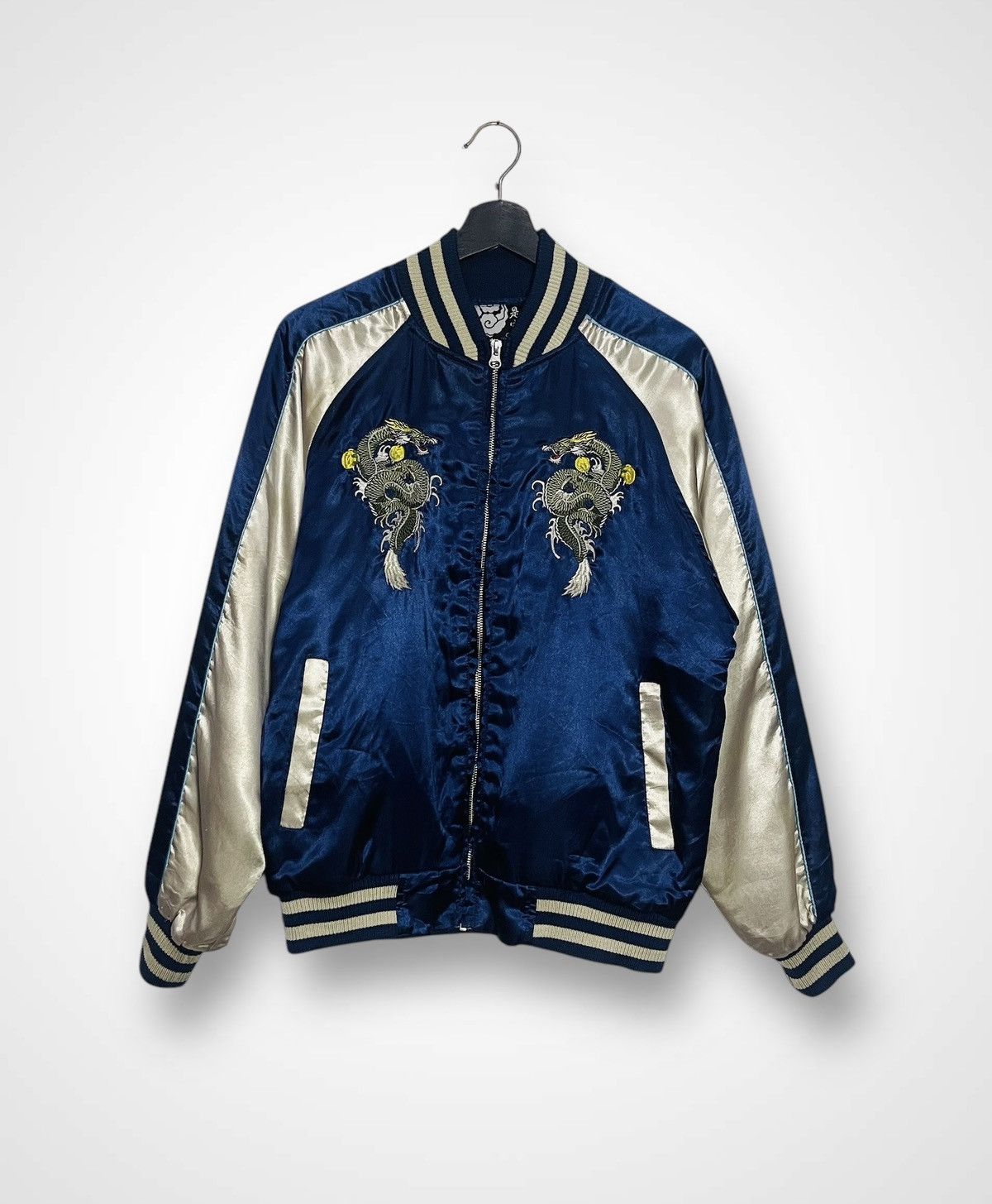 Japanese Brand Sukajan Dragon Zipper Jacket (20) Size US L / EU 52-54 / 3 - 1 Thumbnail