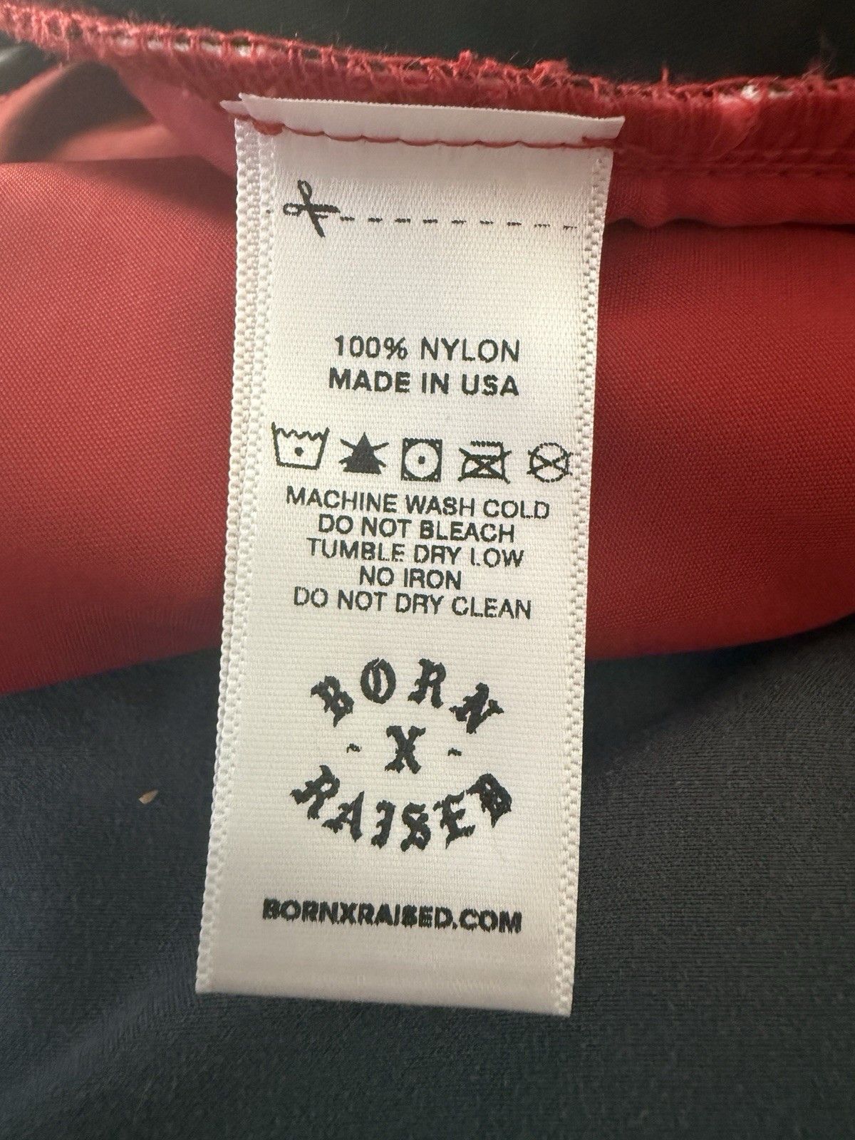 Born X Raised Red Nylon Warm Up Pants With Zipper Size Small Size US 30 / EU 46 - 7 Thumbnail