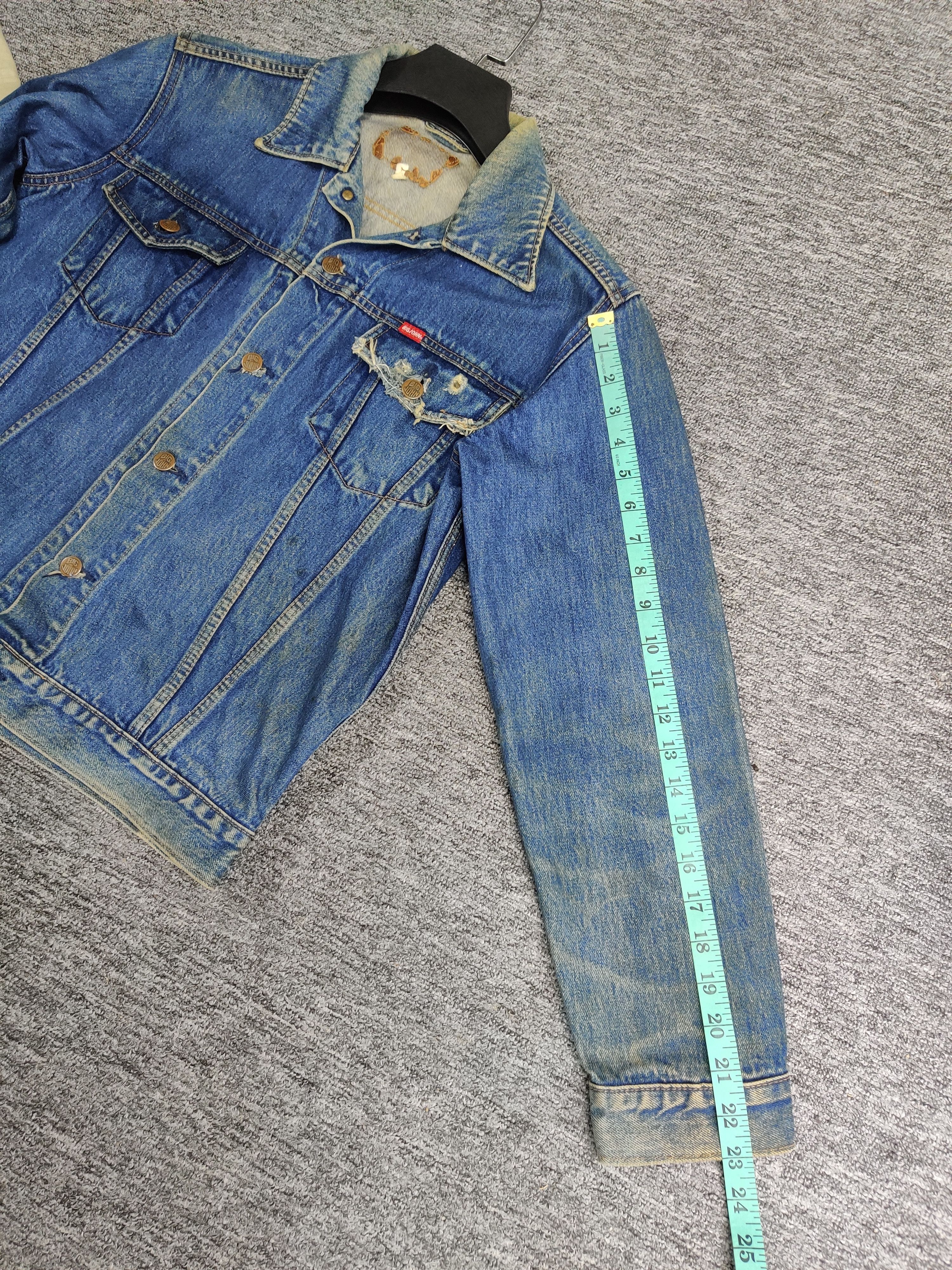 Big John Vintage 90s Big John Distressed Trucker Denim Jacket Size US M / EU 48-50 / 2 - 17 Thumbnail