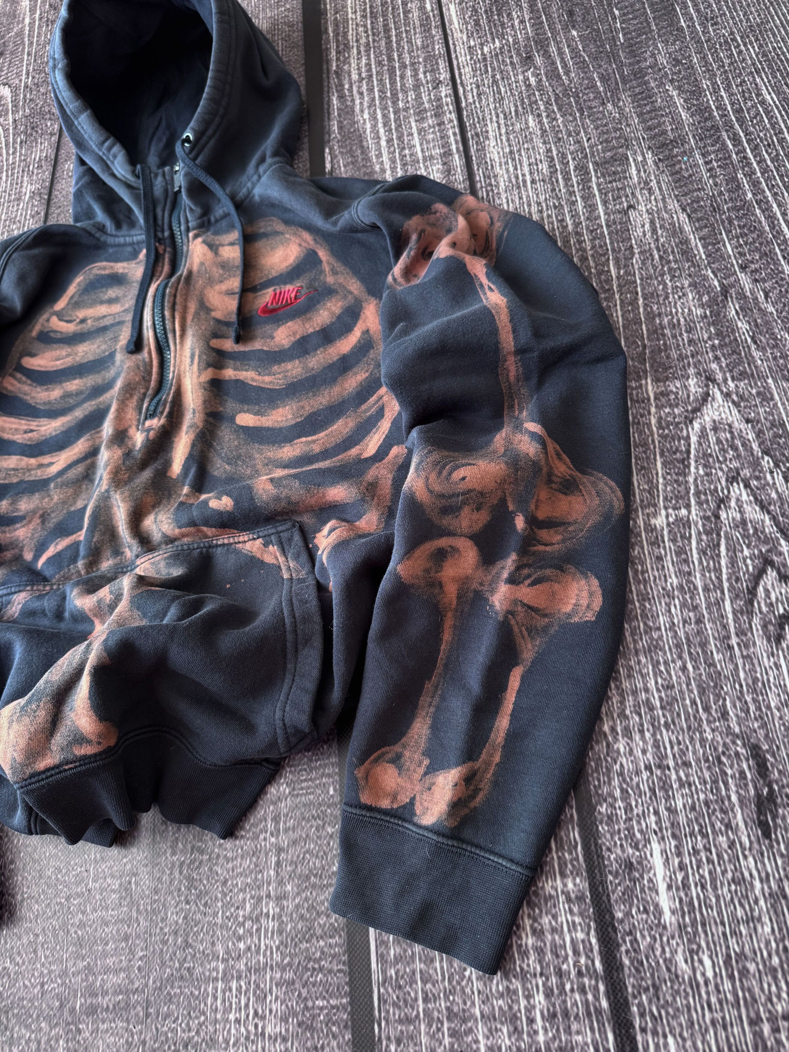 Designer Vintage Streetwear Kapital Style Nike Skeleton Hoodie 90s Size US M / EU 48-50 / 2 - 4 Thumbnail
