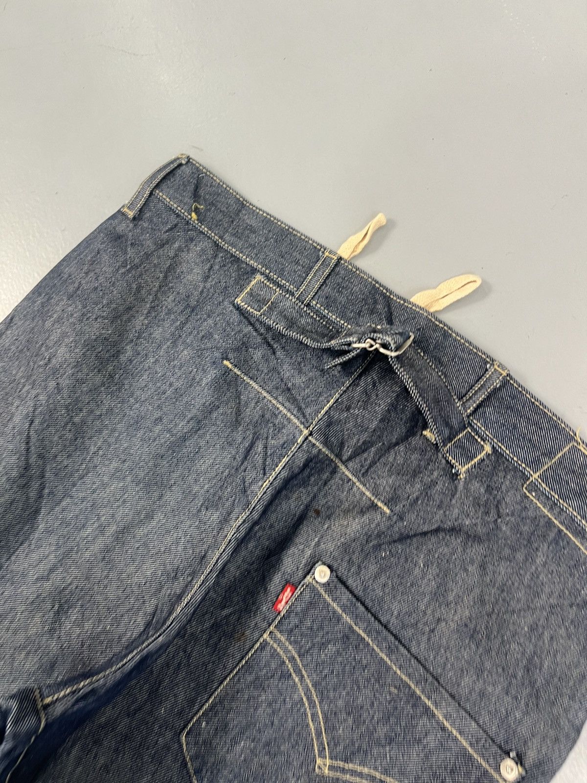 Levi's Vintage Levi’s engineer jeans buckle belt denim Size US 32 / EU 48 - 7 Thumbnail