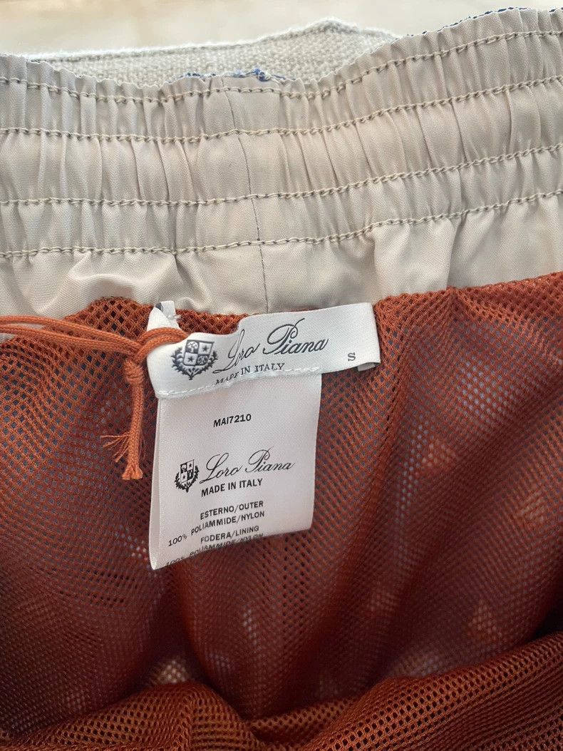 Loro Piana LORO PIANA sizeS Blue sailboat printed beach shorts Size US 30 / EU 46 - 3 Thumbnail
