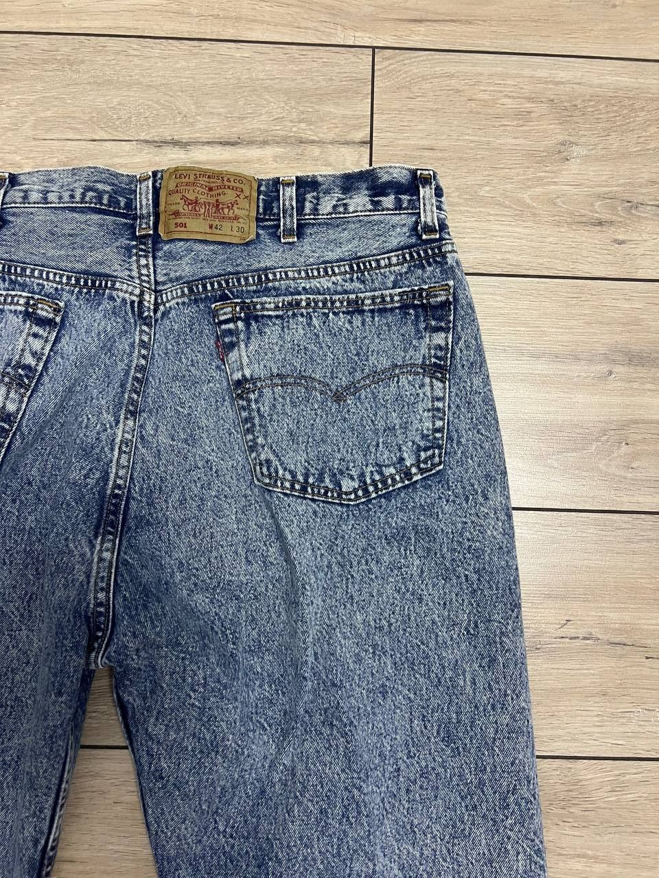 Levi's × Vintage Levi's 501 90s Vintage Rare Jeans Denim USA Made Washed W 42 Size US 42 / EU 58 - 8 Thumbnail