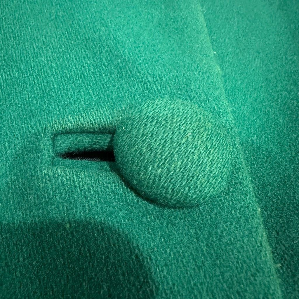 Banana Republic BANANA REPUBLIC Kelly Green Wool Trench Coat Jacket Embellis Size XS / US 0-2 / IT 36-38 - 9 Thumbnail