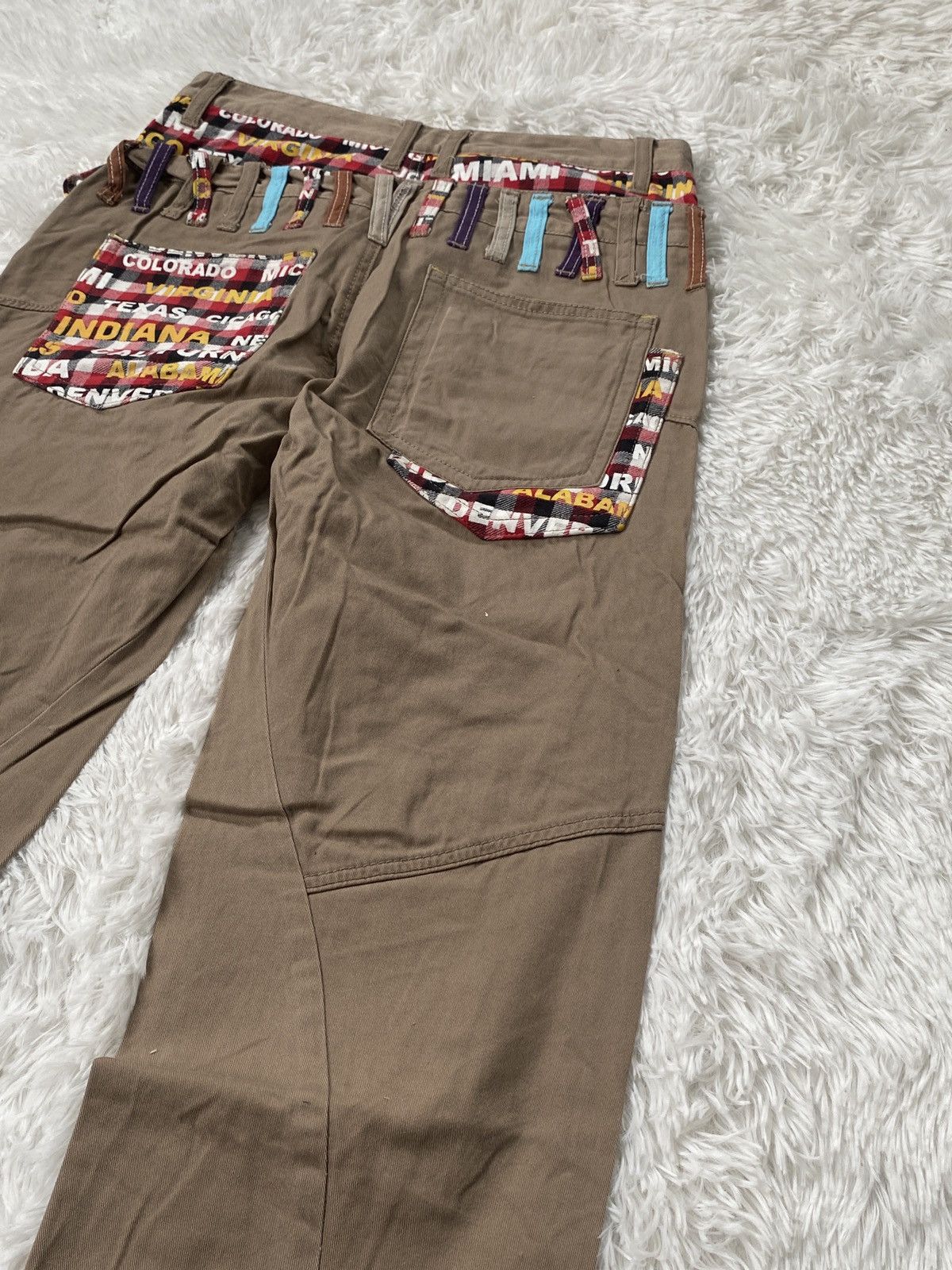 Japanese Brand RARE🔥NYLUS Double Waist ARTFULL Cargo Pants Size US 31 - 10 Thumbnail