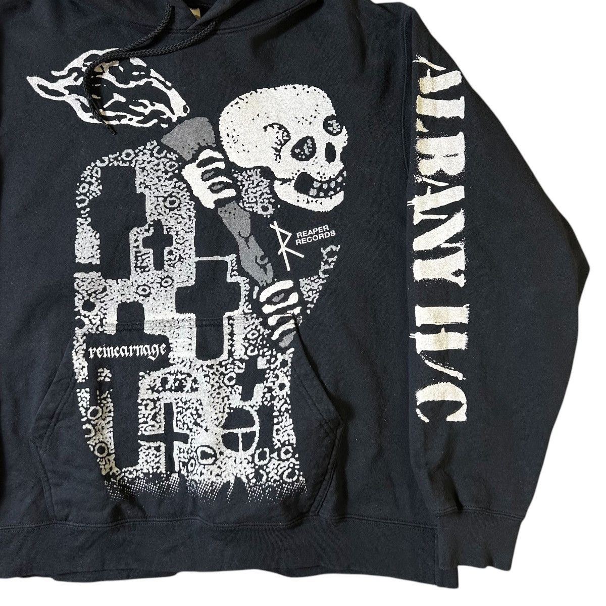 Band Tees Vintage Born Low Albany HC Reincarnage Hoodie Size US L / EU 52-54 / 3 - 4 Thumbnail