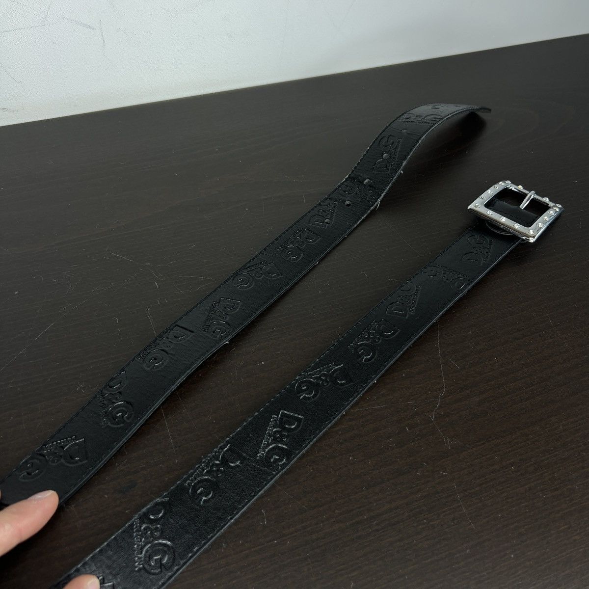 Dolce & Gabbana × Vintage Vintage Dolce Gabbana Metal Big Logo DG Monogram Belt Y2K Size 42 - 2 Thumbnail