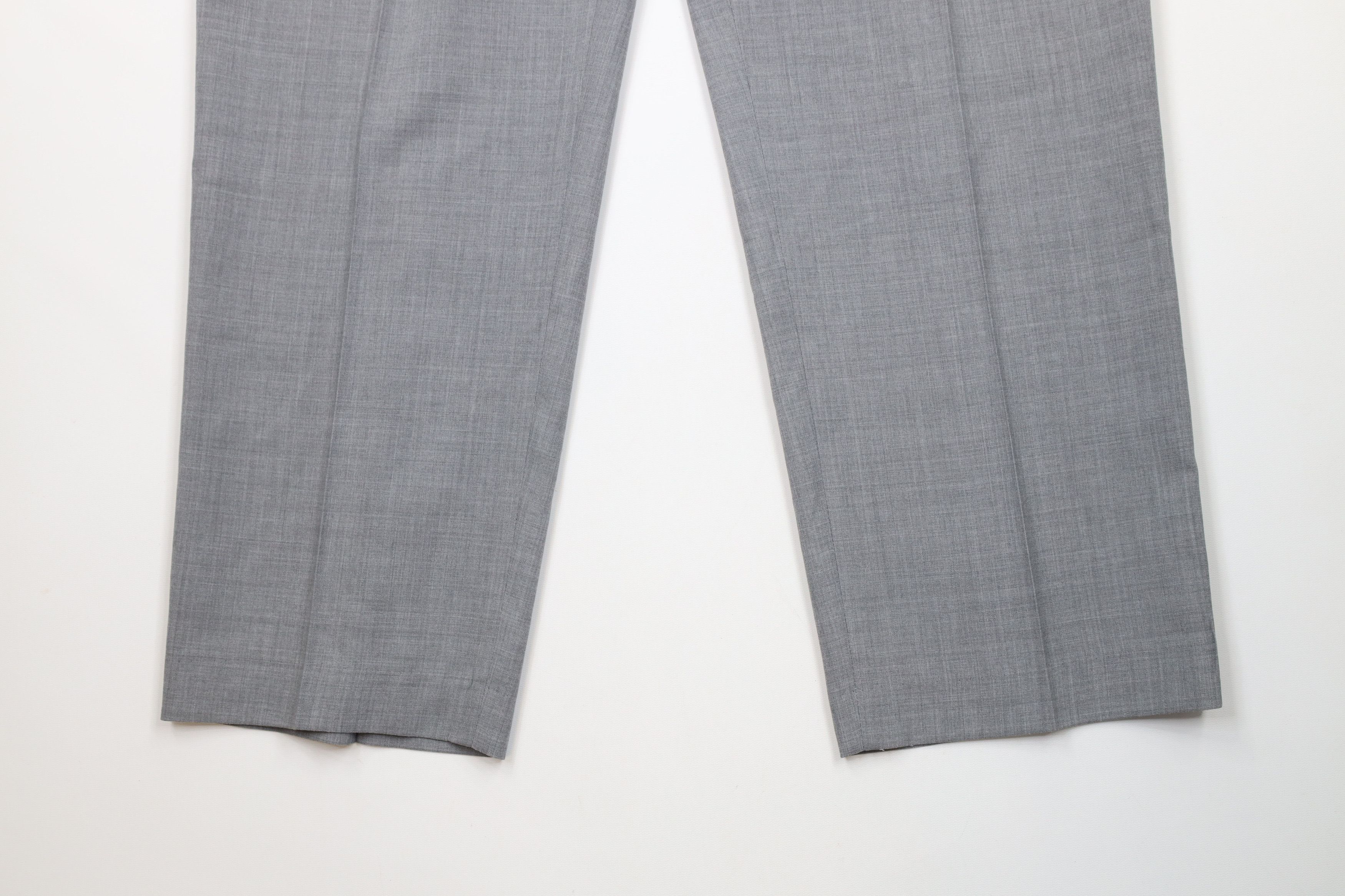 Vintage Vintage 90s Streetwear Wool Wide Leg Chino Pants Gray USA Size US 40 / EU 56 - 4 Thumbnail