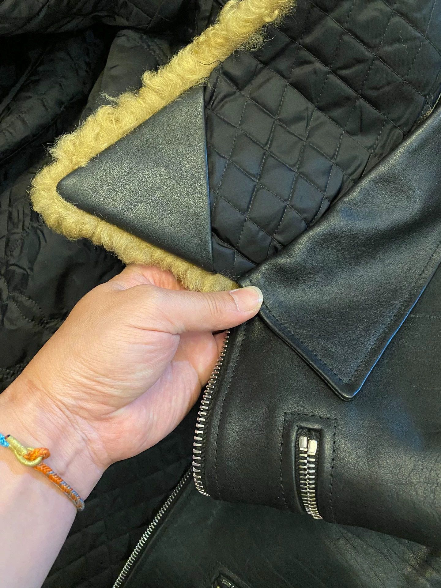 Burberry Burberry Calfskin Motorcycle Fur Collar Jacket Size US M / EU 48-50 / 2 - 6 Thumbnail