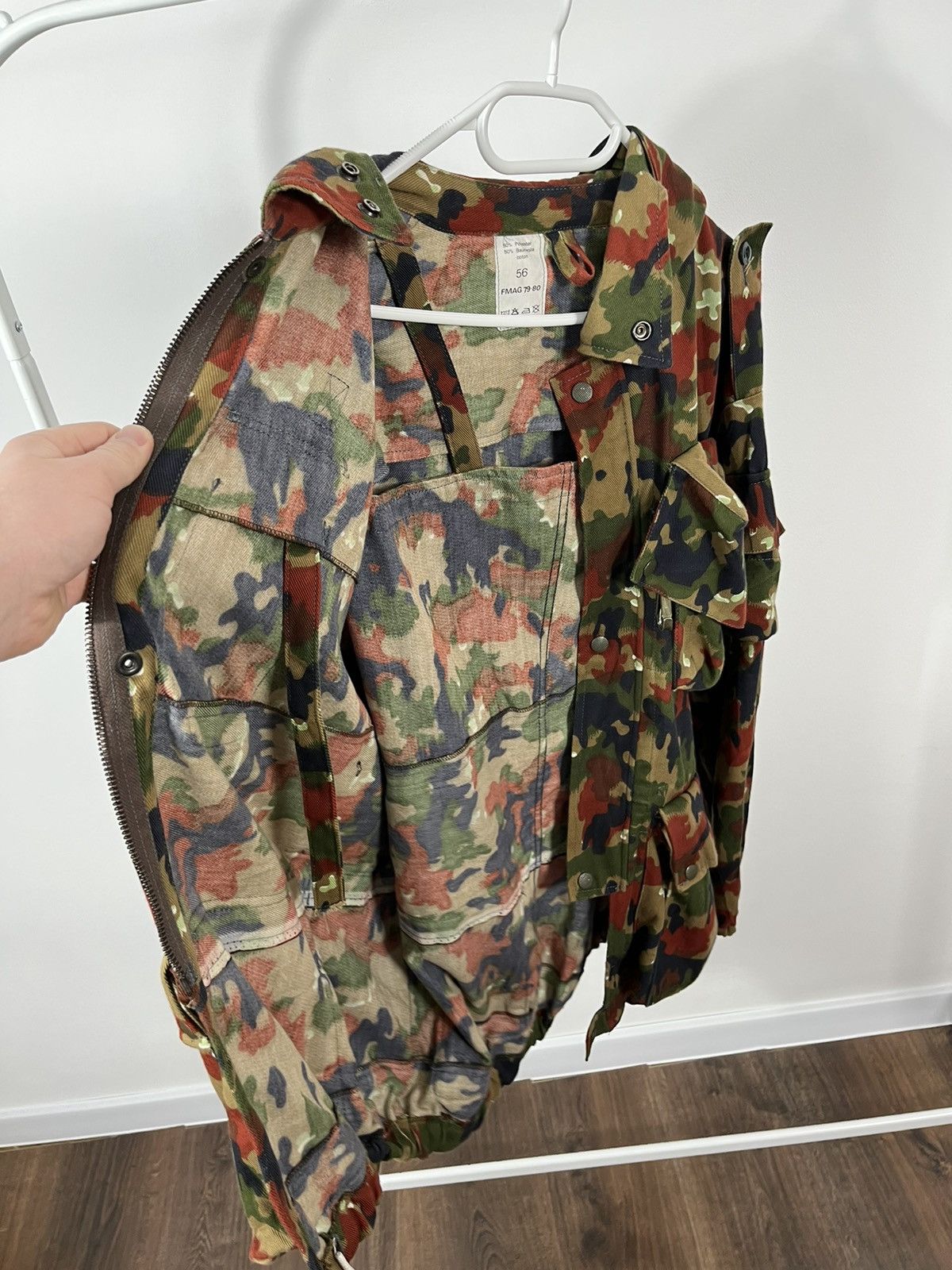 Vintage Vintage Military Camo Jacket Size US XL / EU 56 / 4 - 13 Thumbnail
