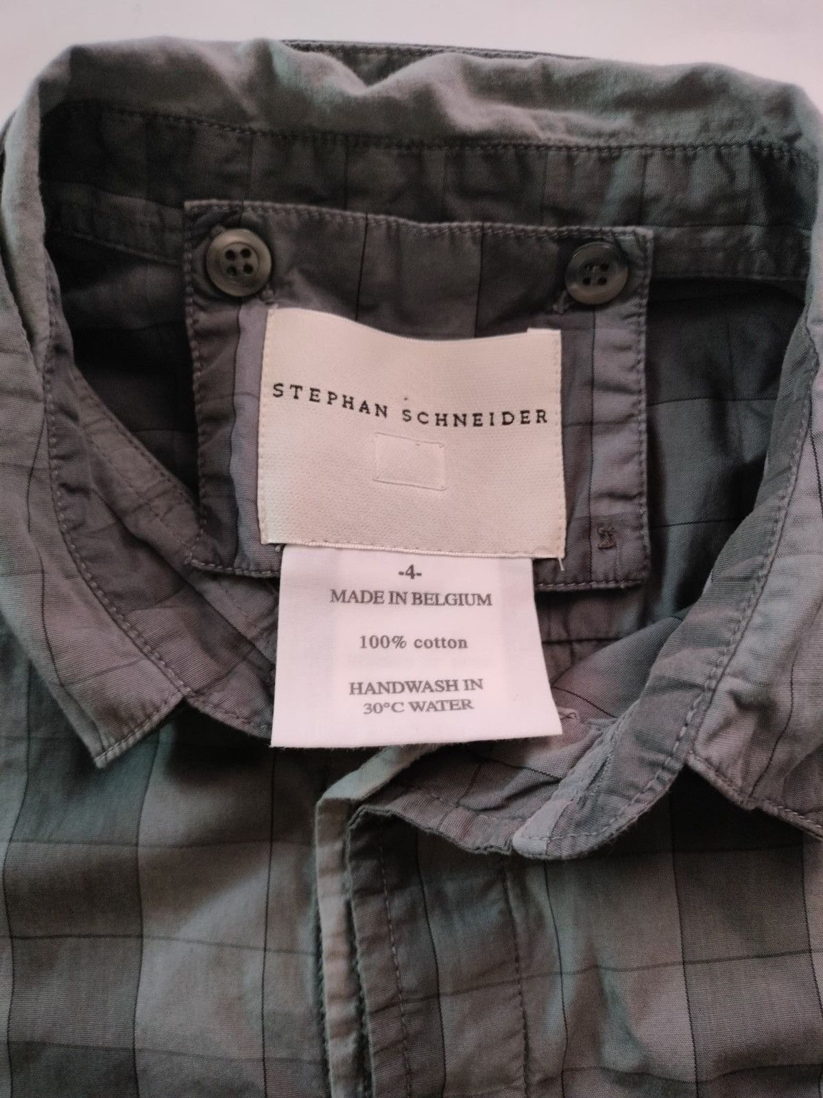 Stephan Schneider Stripe shirt elongated collar single pocket Size US L / EU 52-54 / 3 - 6 Thumbnail