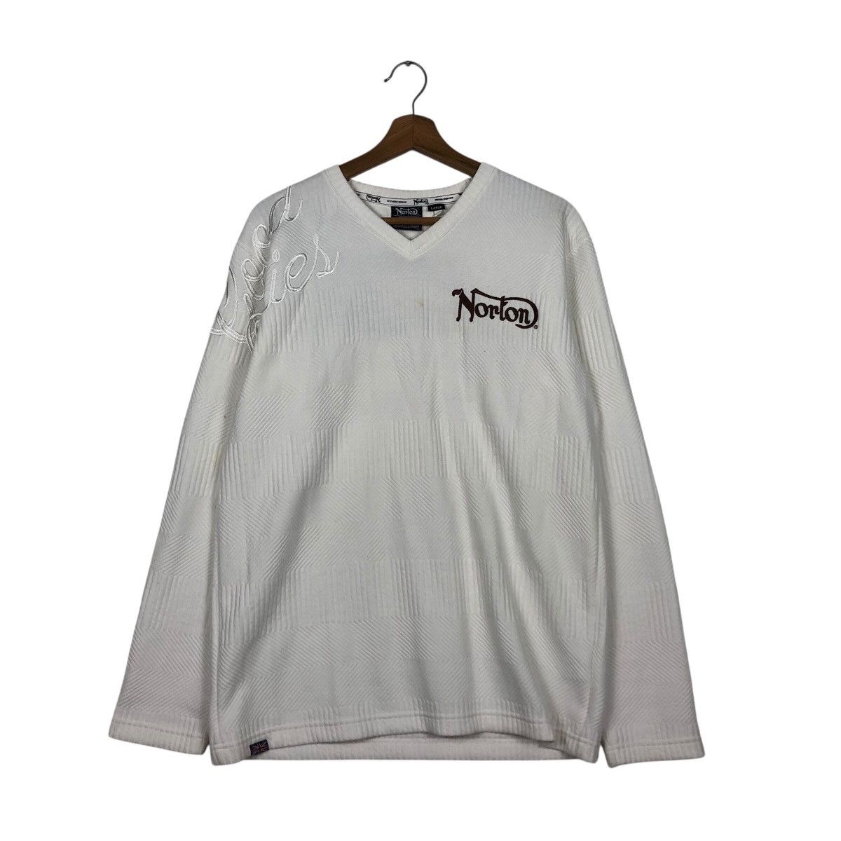 Japanese Brand Vintage Sweatshirt Norton Big Logo Design Biker Punk Design Size US L / EU 52-54 / 3 - 2 Thumbnail