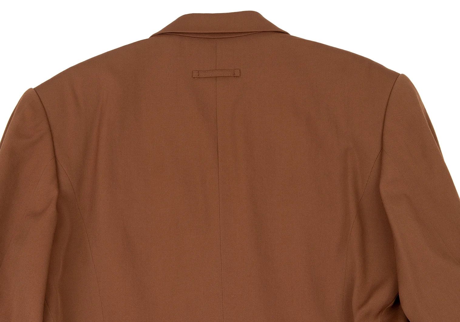 Jean Paul Gaultier Wool Gabardine Jacket with Button Design in Brown Size US M / EU 48-50 / 2 - 15 Thumbnail