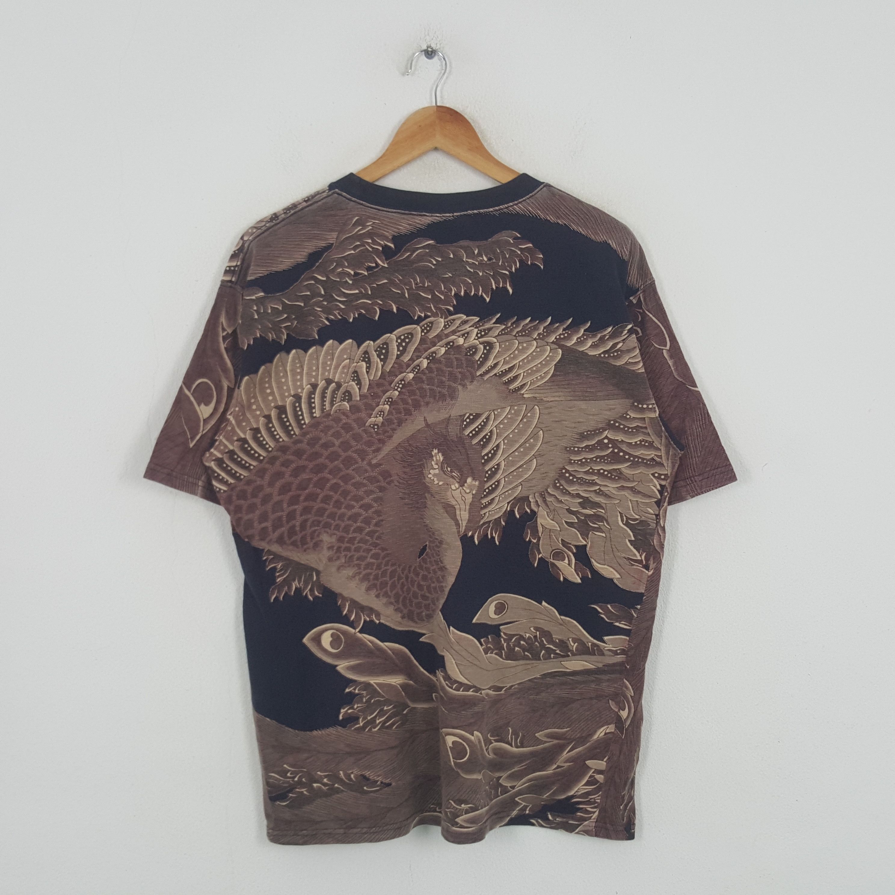 Japanese Brand × Vintage Vintage Dragon Art Japanese Sukajan Traditional Tshirt Size US L / EU 52-54 / 3 - 3 Thumbnail