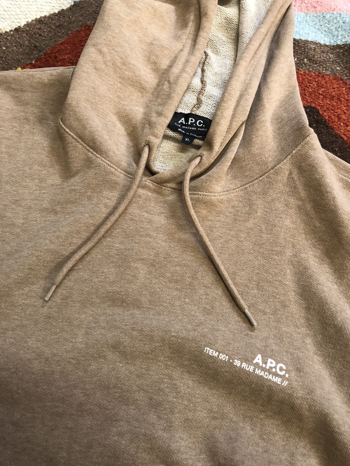 A.P.C. × Acne Studios × Japanese Brand APC-brown hoodie Xl