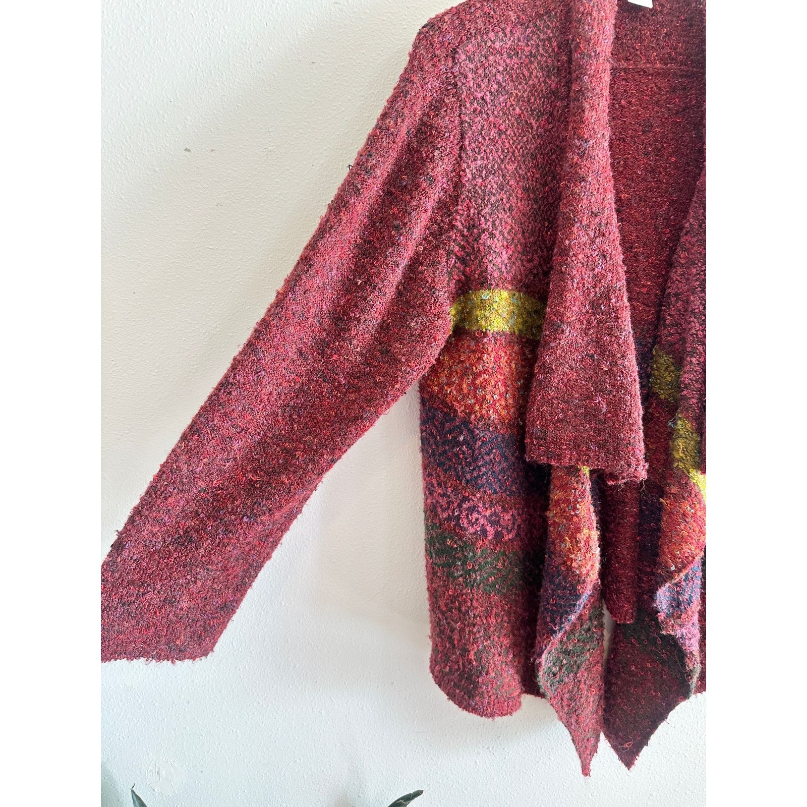 Coldwater Creek Y2K Coldwater Creek Chunky Boucle Open Cardigan Size L / US 10 / IT 46 - 8 Thumbnail