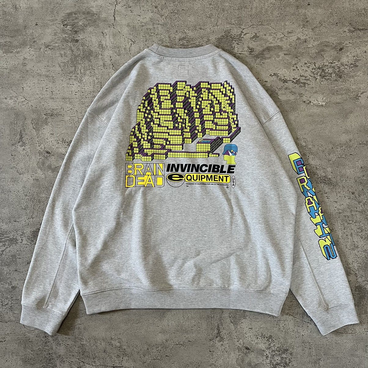 Brain Dead Brain Dead x Invincible Building Block Crewneck - Grey Size US XL / EU 56 / 4 - 2 Thumbnail