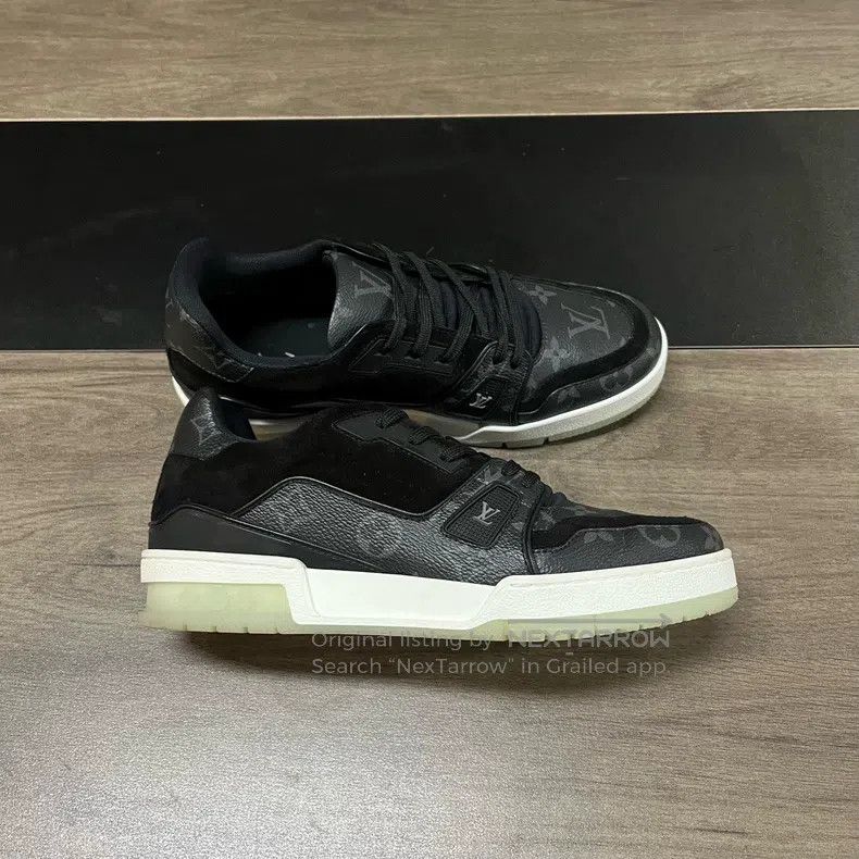 Louis Vuitton Louis Vuitton Trainer Black presbyopia shoes Size US 5.5 / EU 38 - 4 Thumbnail