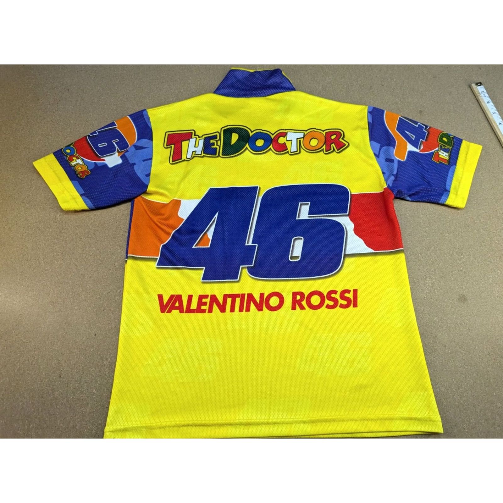 Valentino Valentino Rossi The Doctor VR 46 Mens Shirt Graphic Print Racing Shirt M Multicolor Short Sleeve Round Neck Moisture Wicking Mens Size US M / EU 48-50 / 2 - 2 Thumbnail