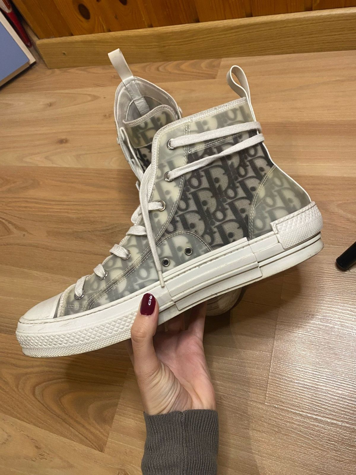 Dior Dior B23 Oblique High Top Sneakers Men’s Size US 9.5 / EU 42-43 - 1 Thumbnail