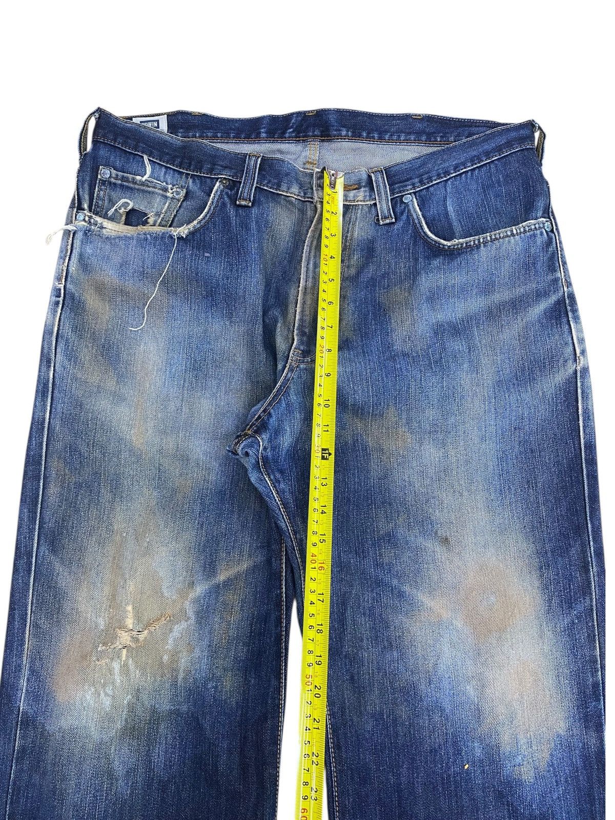 Edwin Vintage Edwin Blue Faded Wash Style Loose Jeans Size US 38 / EU 54 - 5 Thumbnail