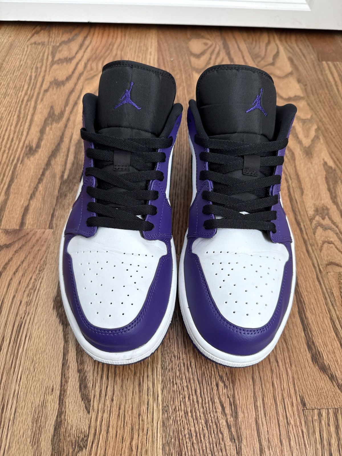Jordan Brand Air Jordan 1 Low Court Purple White Size US 12 / EU 45 - 3 Thumbnail