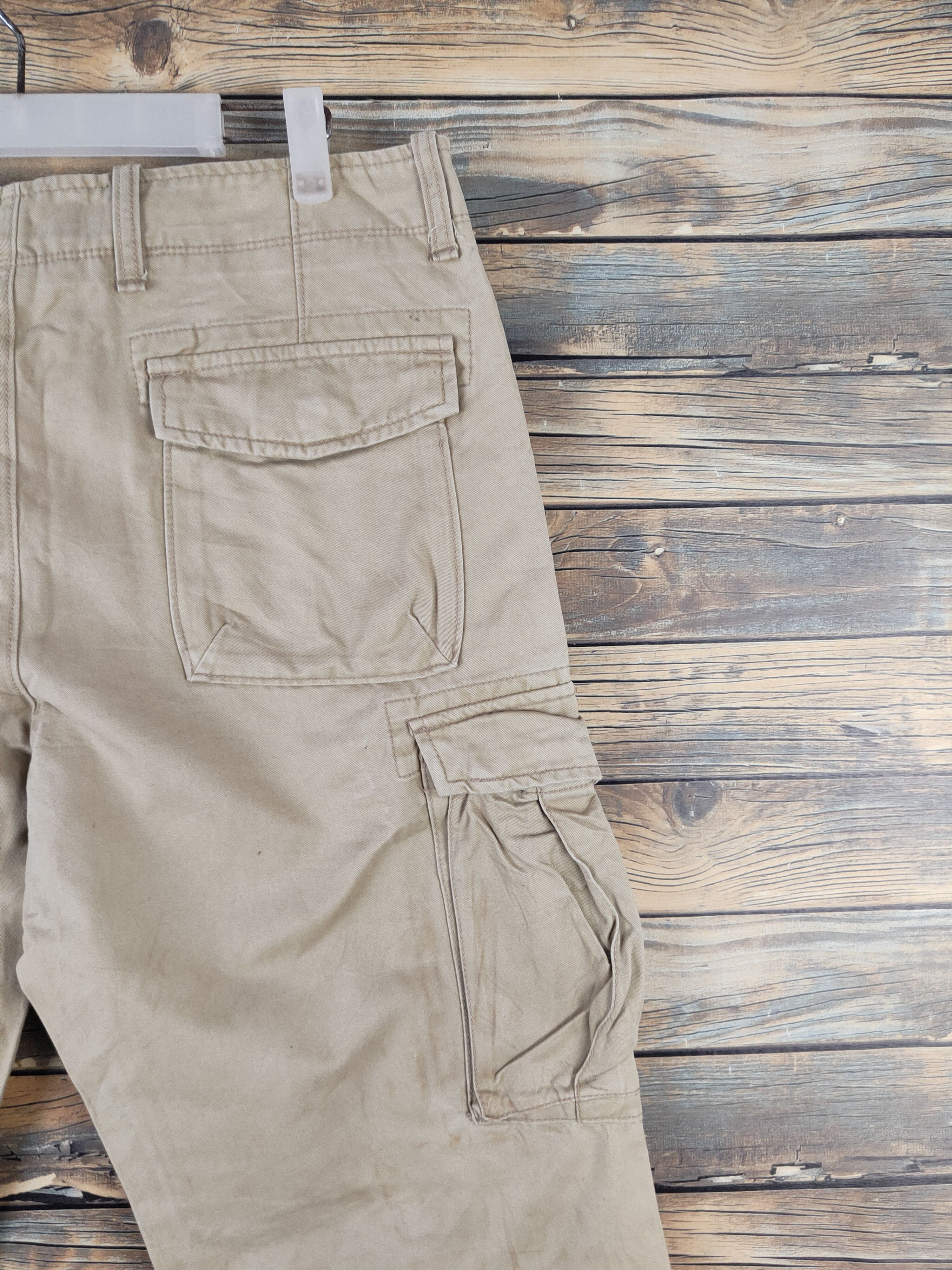 Japanese Brand DL Gap Beige Multipocket Tactical Cargo Pants #1357 Size US 34 / EU 50 - 10 Thumbnail