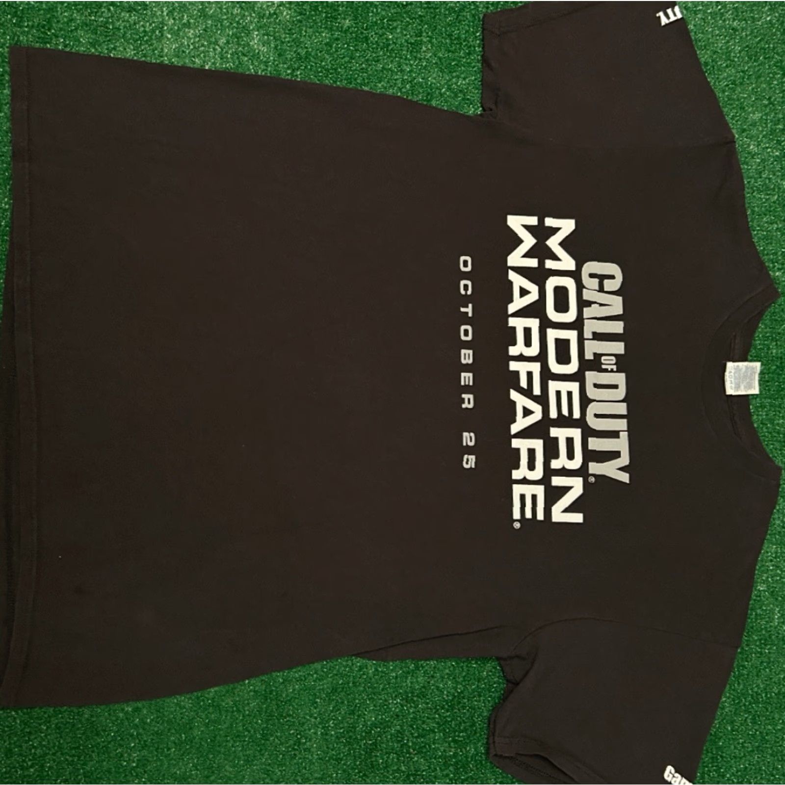 Vintage VINTAGE Call Of Duty Modern Warfare Video Game Promo Shirt Mens L Black Retro 90s Gamer Xbox PlayStation Shirt Mens Size US L / EU 52-54 / 3 - 3 Thumbnail