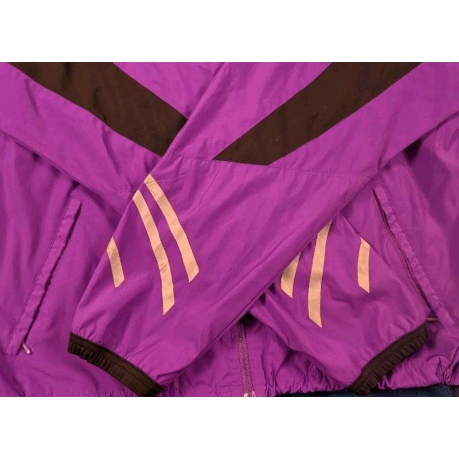 Nike VINTAGE Nike Tracksuit Jacket + Pants Full Zip Large Purple 90s Mens Size 42R - 3 Thumbnail