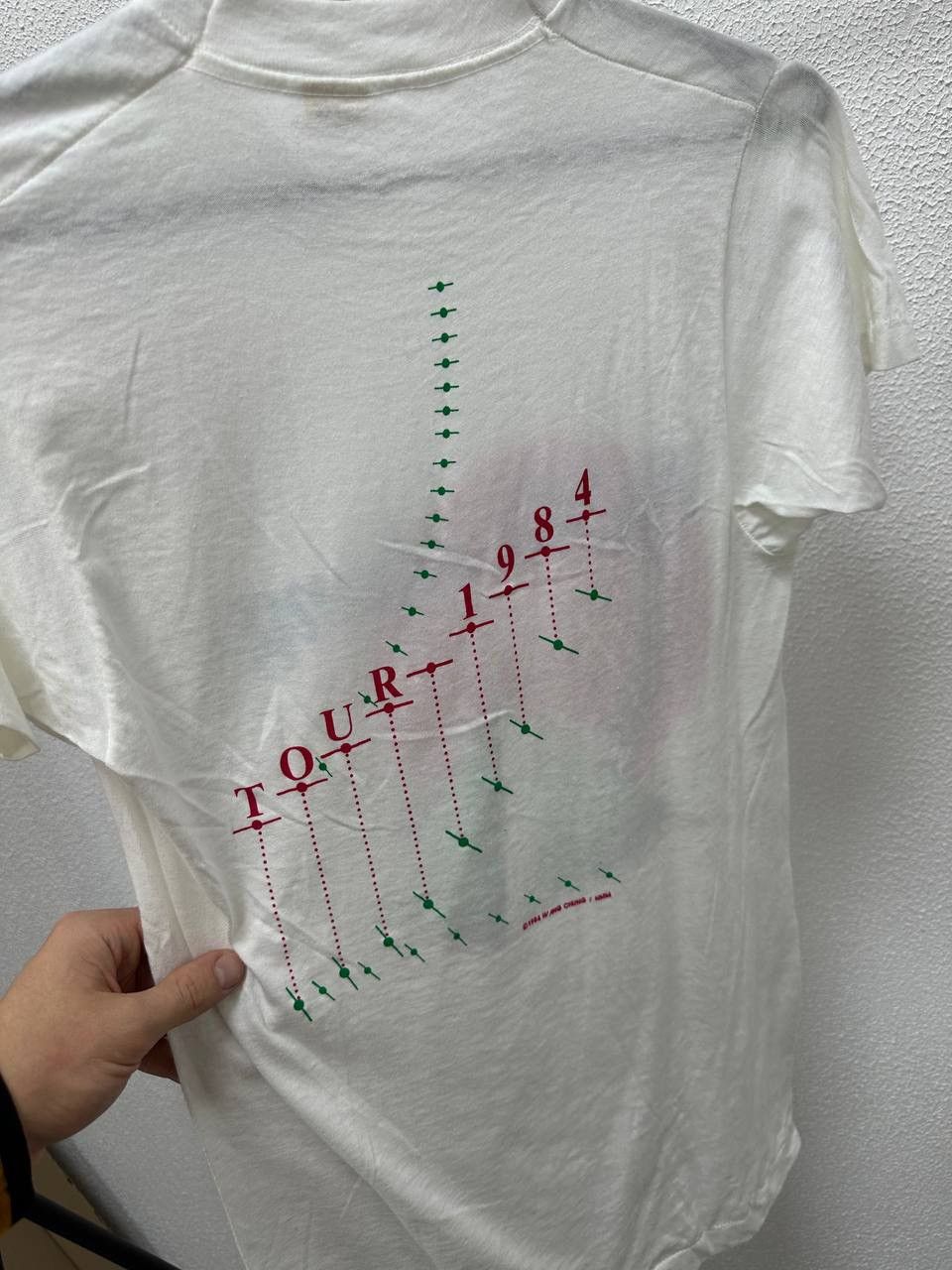 Band Tees × Vintage Wang Chung 1984 Rare Points on the Curve T-Shirt Size US S / EU 44-46 / 1 - 3 Thumbnail