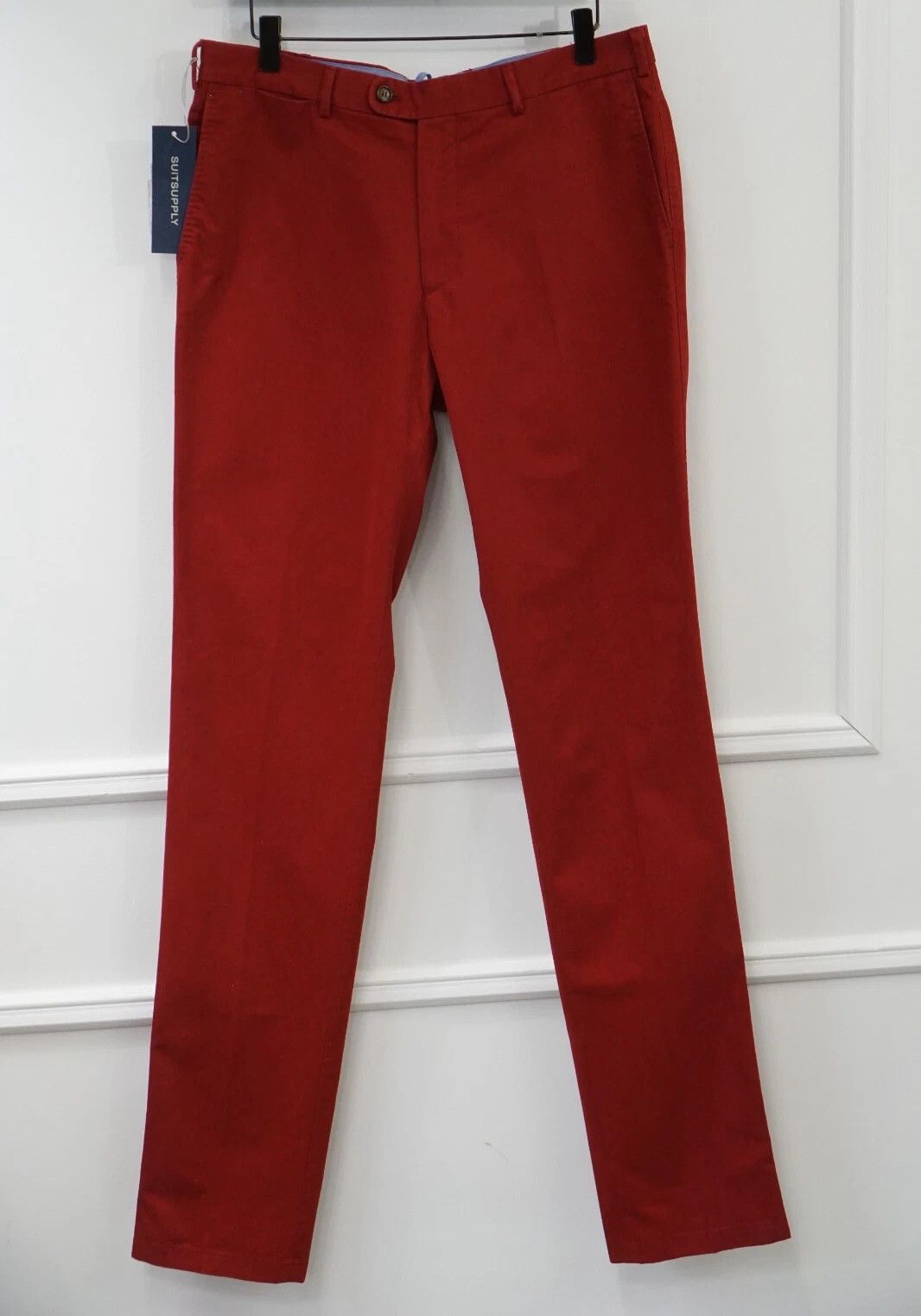 Suitsupply Men Suitsupply Chino Pants Red Casual Size UK/US38 W33 L38 Size US 38 / EU 54 - 1 Thumbnail
