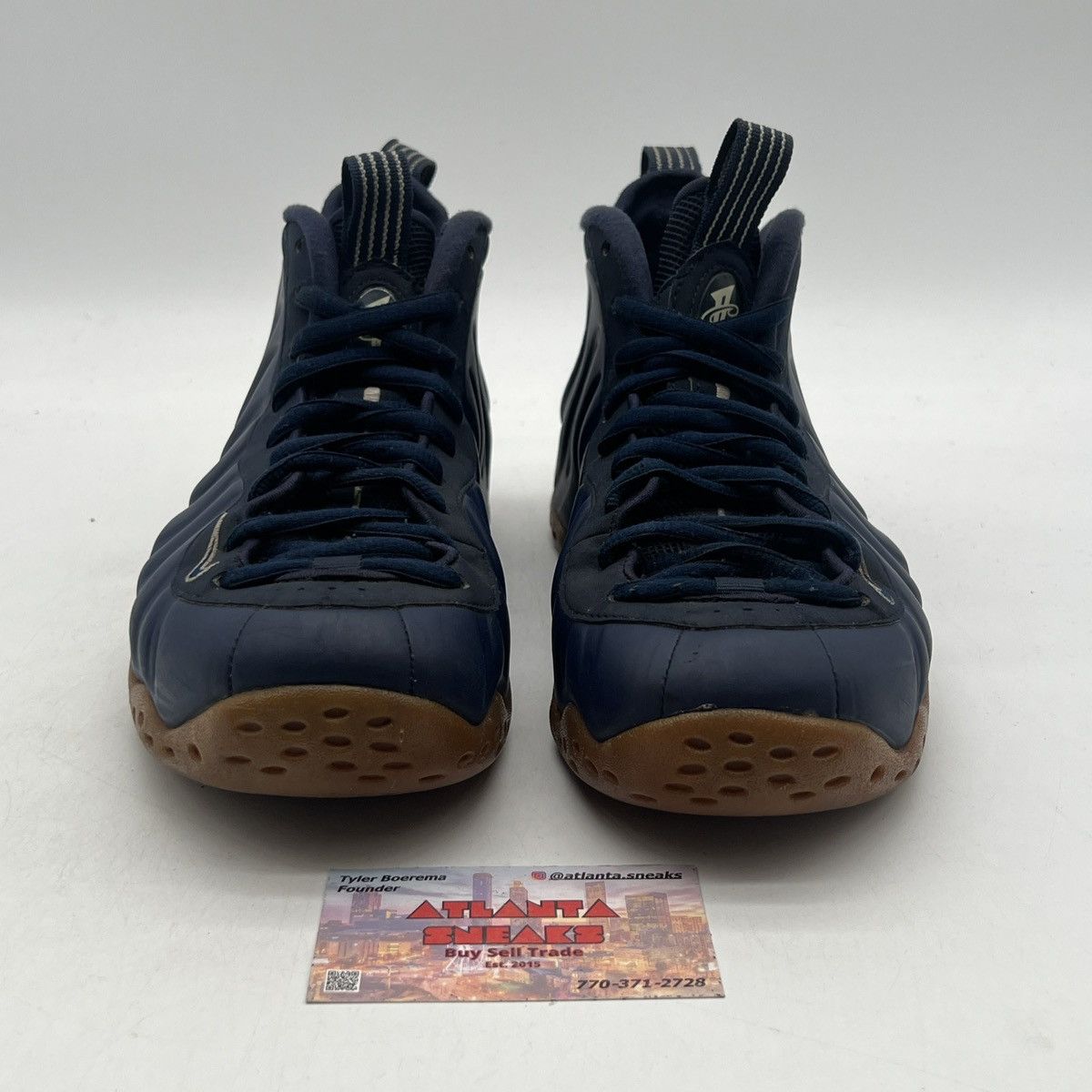 Nike Air Foamposite one midnight navy Size US 8 / EU 41 - 2 Thumbnail