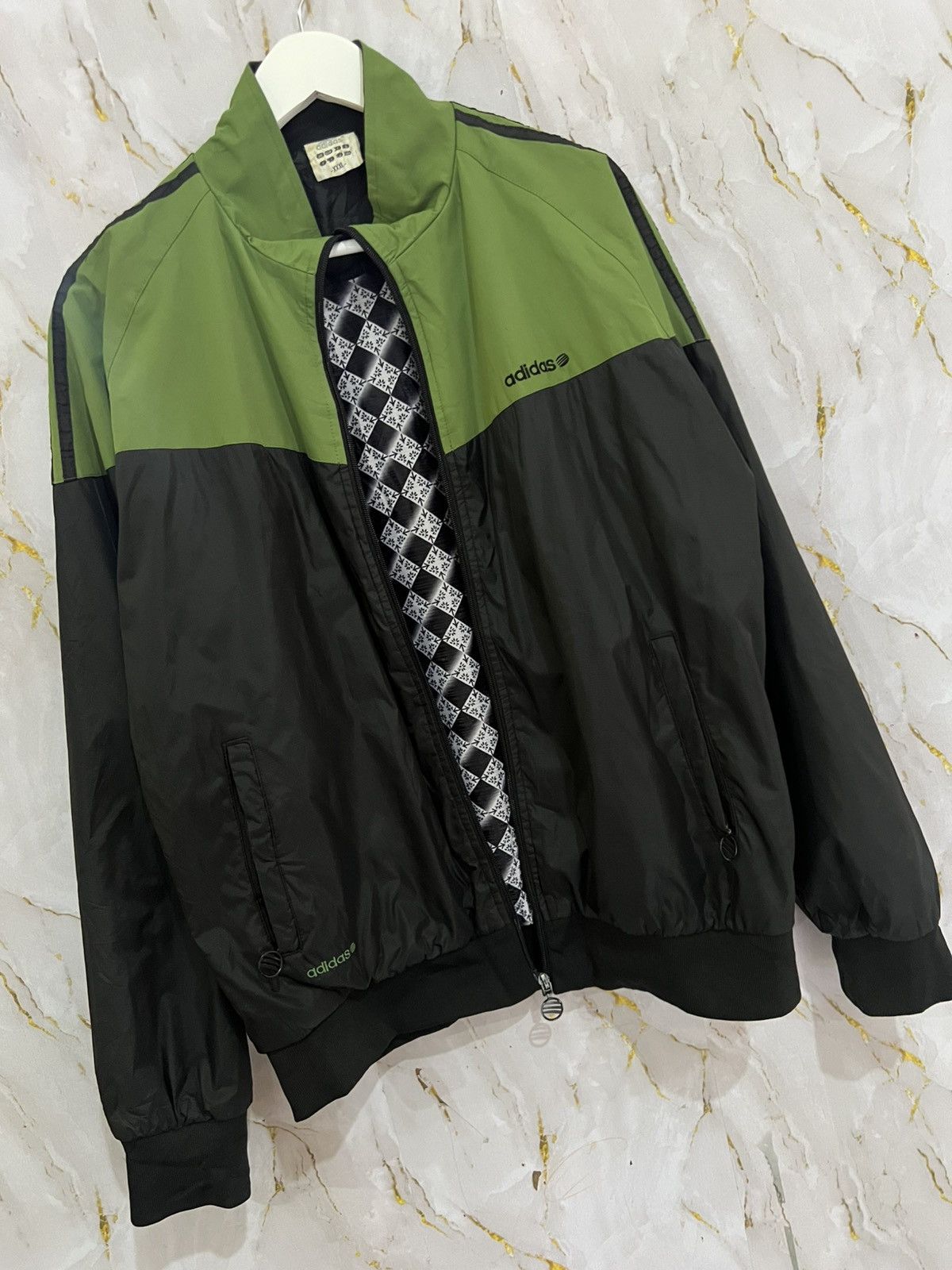 Adidas Vintage Adidas Full-Zip Windbreaker Size US XXL / EU 58 / 5 - 3 Thumbnail