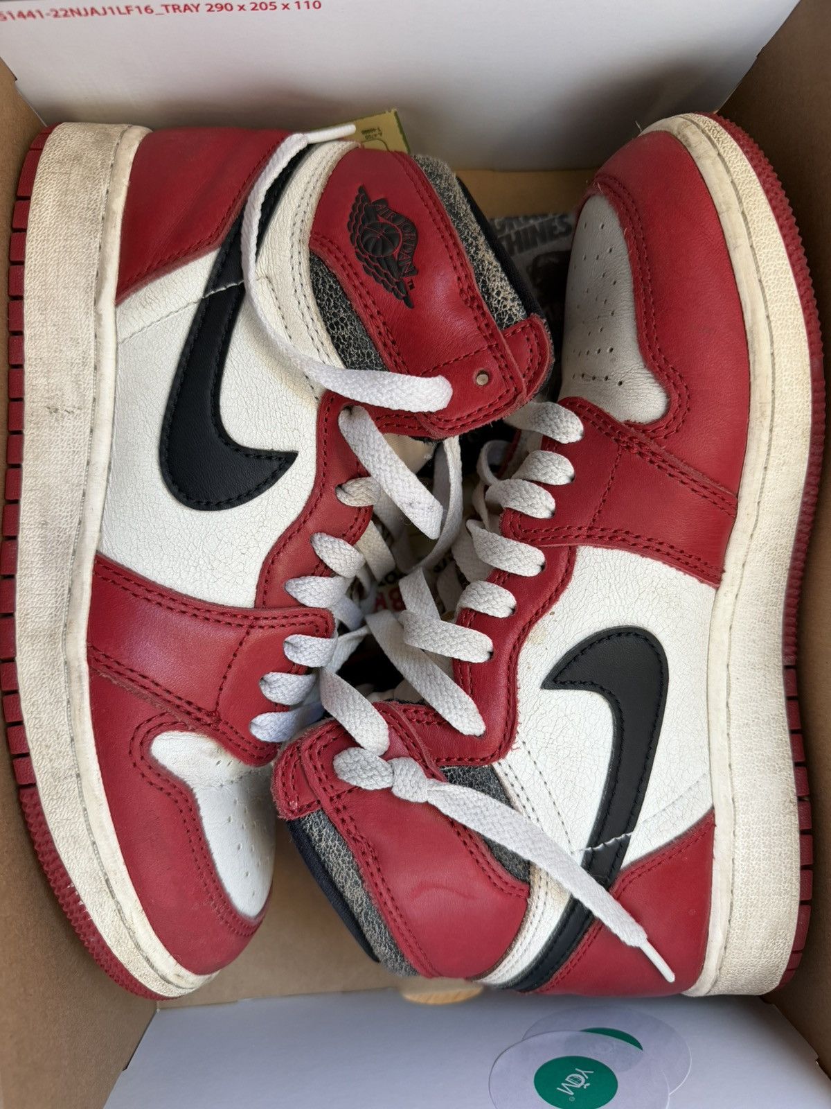Jordan Brand Jordan 1 High OG Lost & Found Youth 5.5 (W 7) – Box – Used Size US 7 / IT 37 - 3 Thumbnail