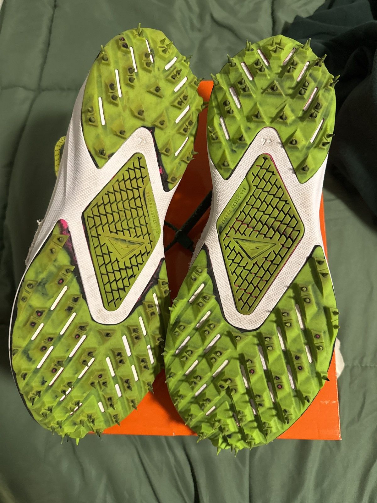 Nike × Off-White Off White x Nike Zoom Terra Kiger 5 - White/Metallic Silver Size US 12.5 / EU 45-46 - 10 Thumbnail