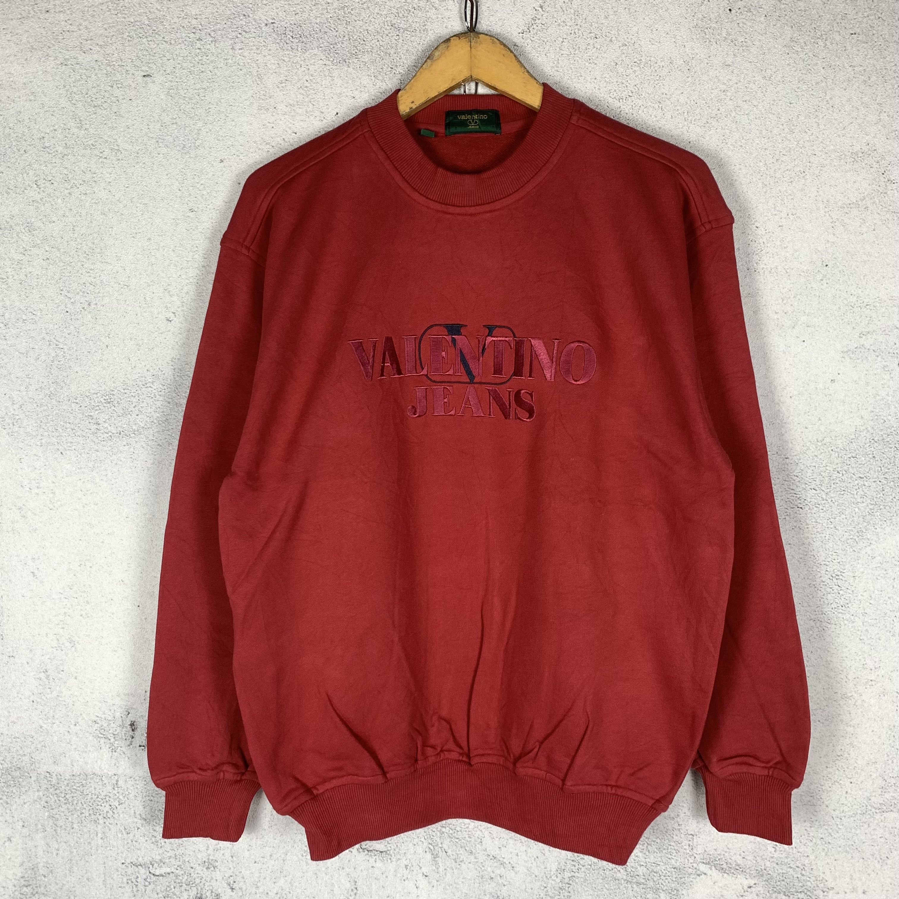 Valentino Vintage 90s Valentino Jeans Sweatshirt Crewneck Size US M / EU 48-50 / 2 - 1 Thumbnail