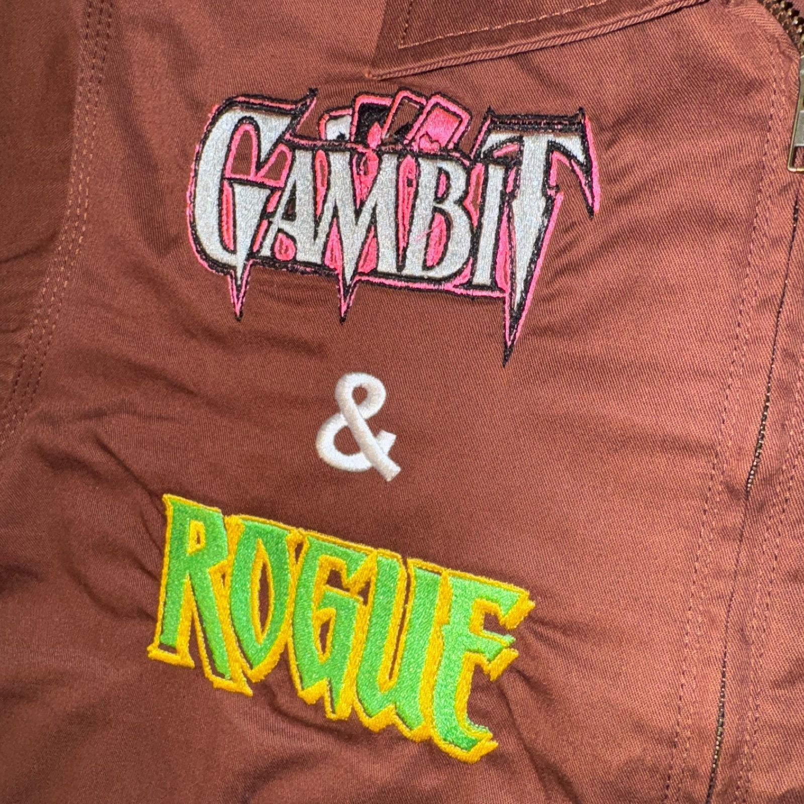 Other Vintage Rush Fox Kids Marvel X-Men Gambit & Rogue Brown Zip Size US M / EU 48-50 / 2 - 4 Thumbnail
