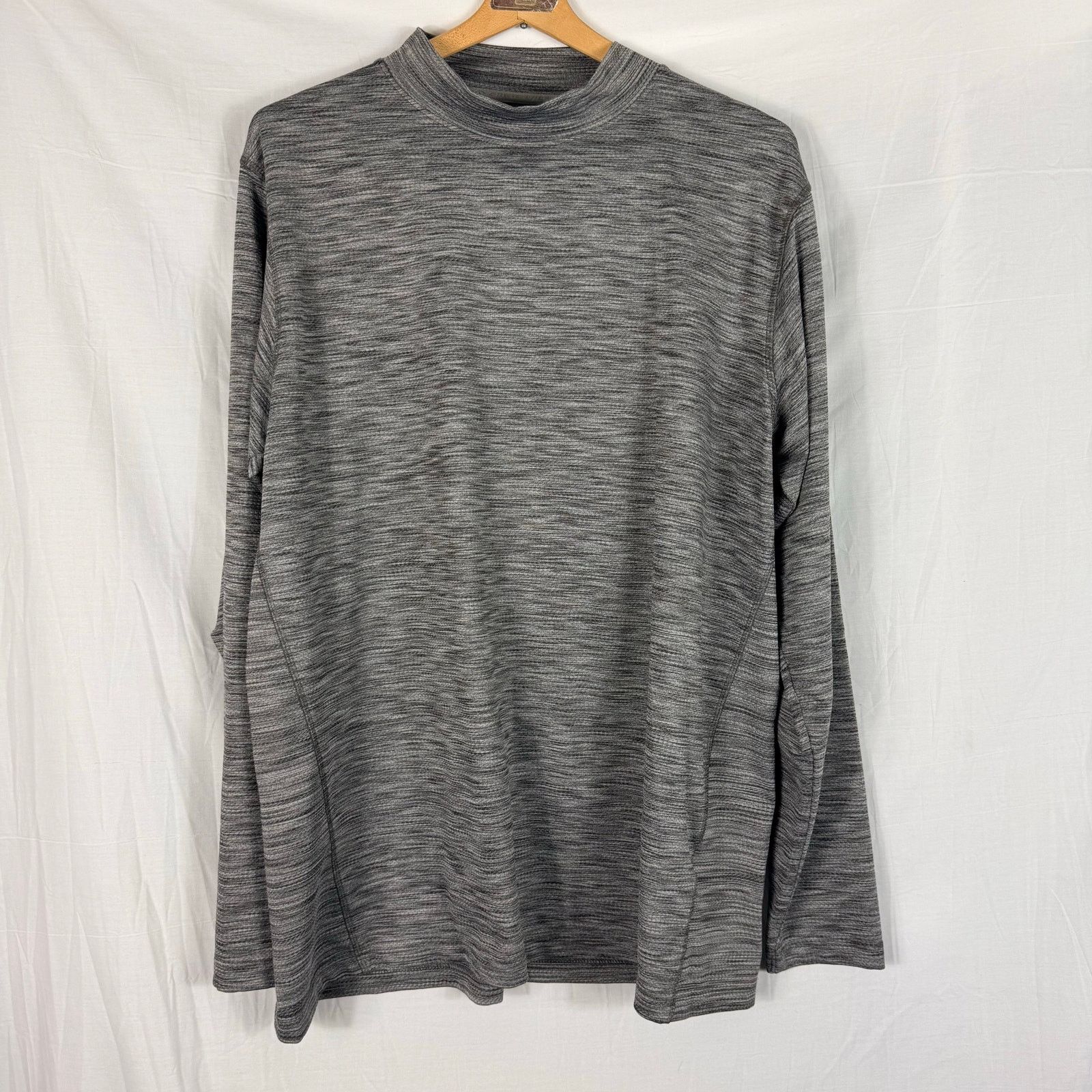 Other Snake Eyes Mock Neck TShirt Long Sleeve Heather Gray Golf XL Size US XL / EU 56 / 4 - 1 Thumbnail