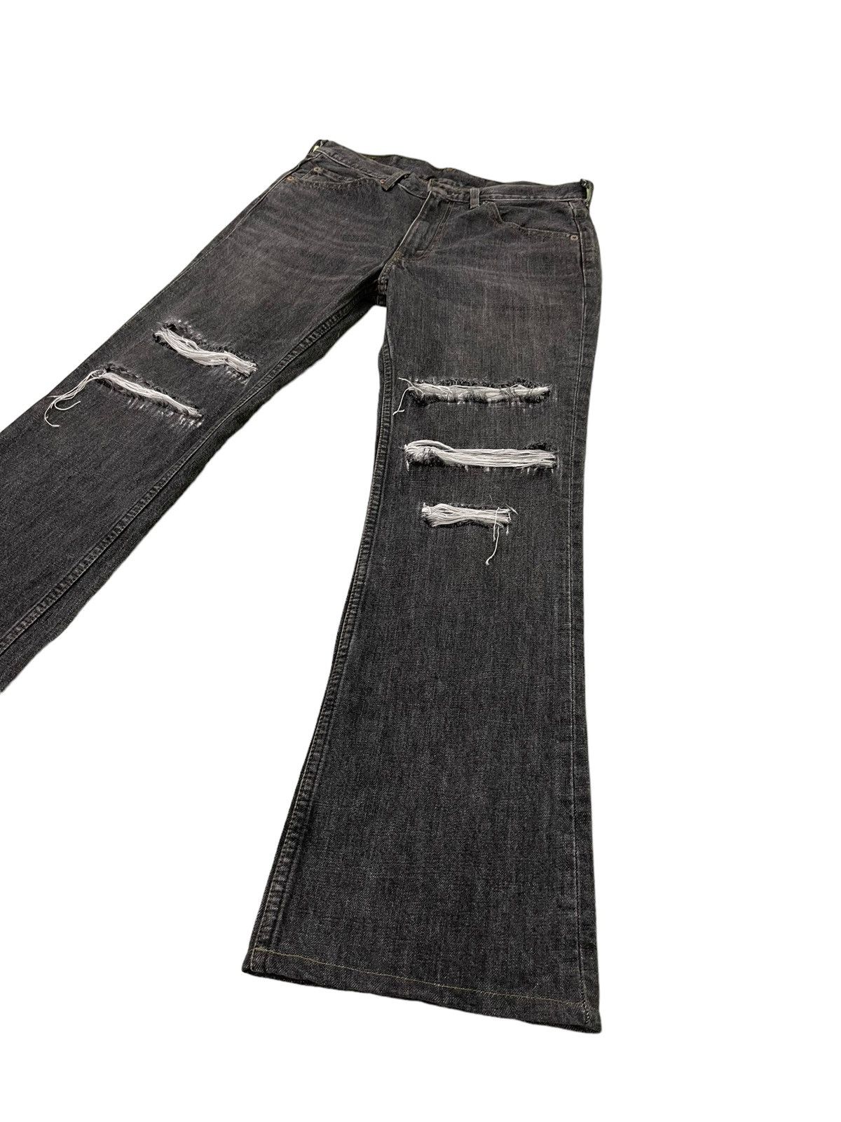 Japanese Brand Flare Jeans 2002 Levi’s Japan 517 Distress Boot Cut 7🟦2 Size US 31 - 3 Thumbnail