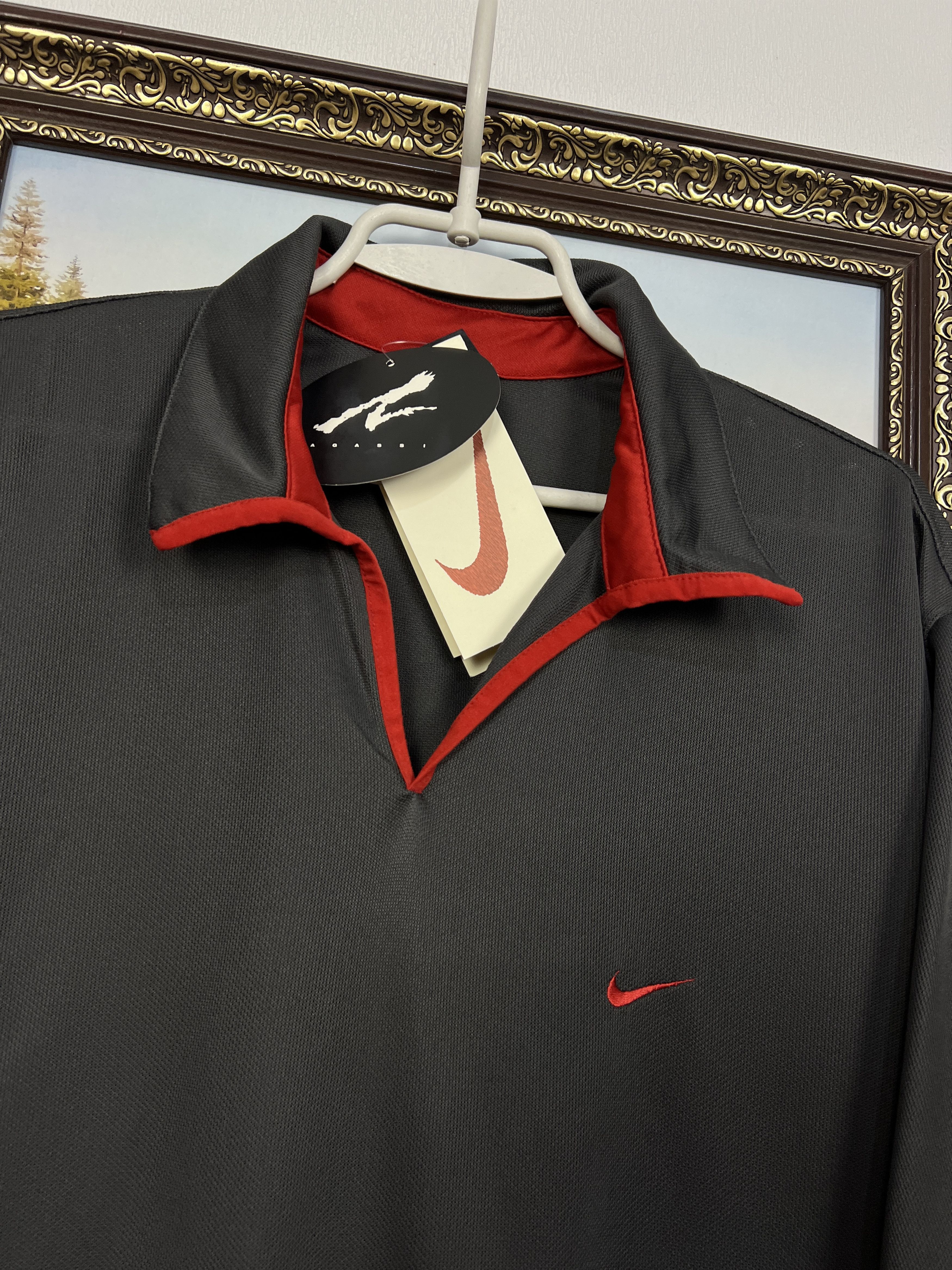Nike Nike Challenge Court Agassi Tennis Trikot Polo Shirt Jersey Size US L / EU 52-54 / 3 - 3 Thumbnail