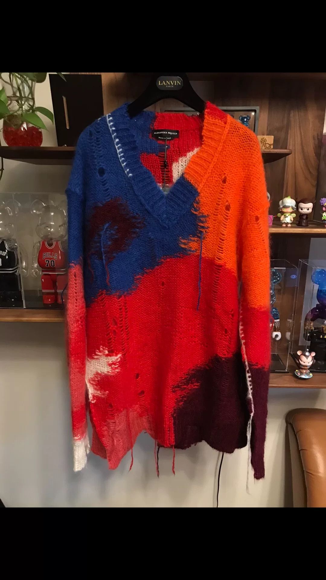 Alexander McQueen Alexander McQueen V-Neck Distressed Sweater Size US M / EU 48-50 / 2 - 1 Thumbnail