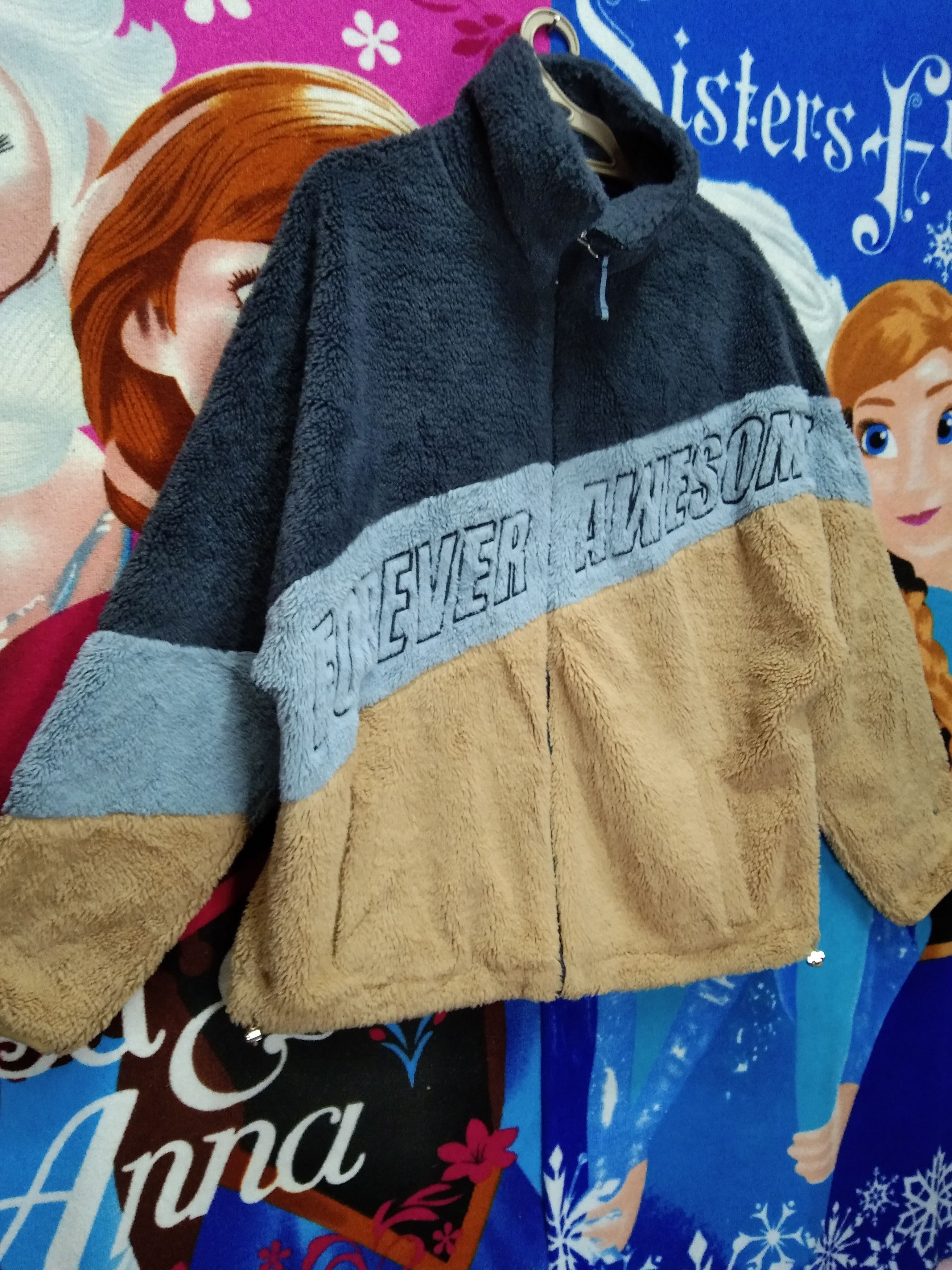 Bershka × Japanese Brand FOREVER AWESOME COLOURBLOCK SHERPA JACKET Size US L / EU 52-54 / 3 - 3 Thumbnail