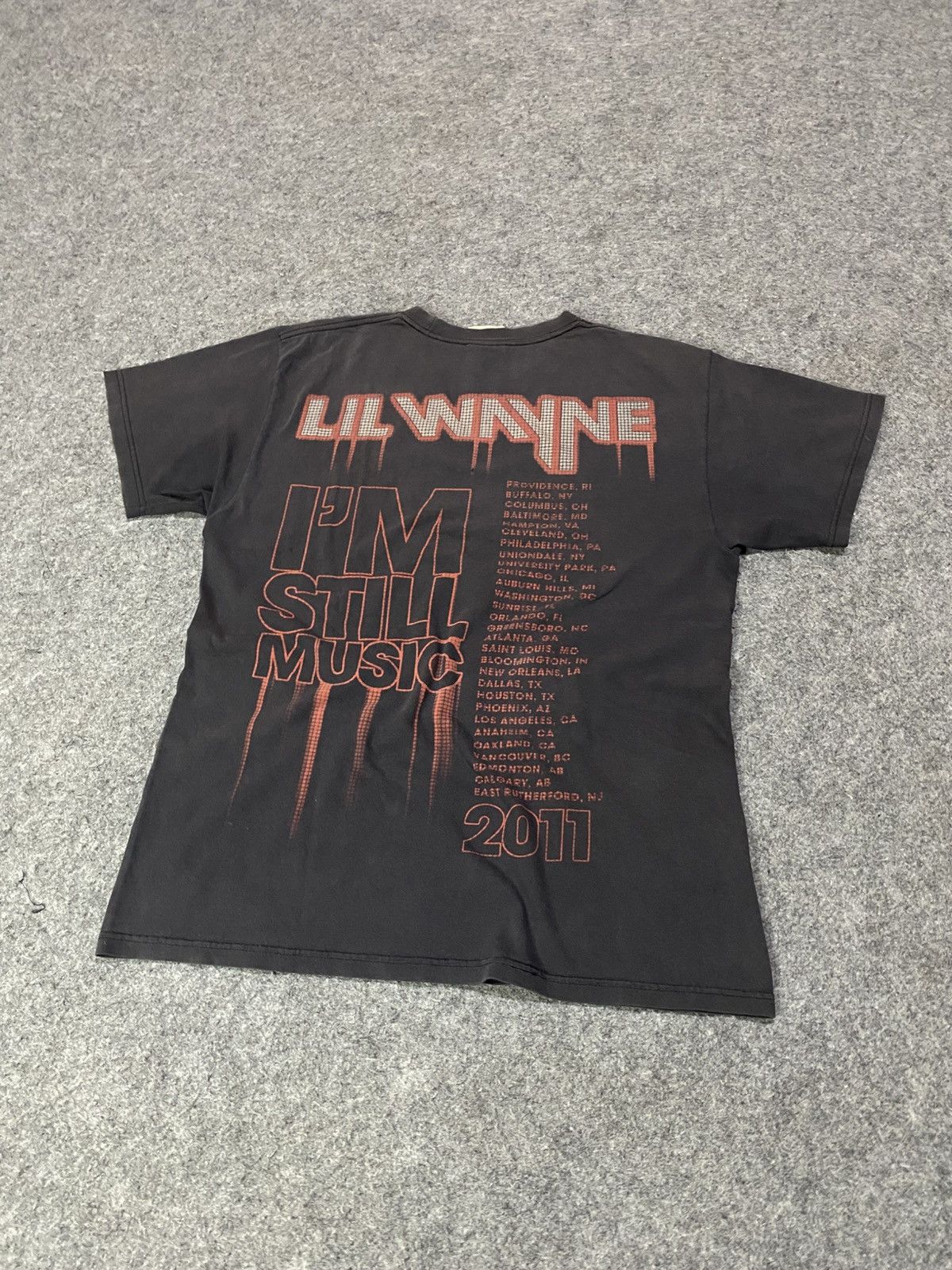 Rap Tees Rap Tees Lil Wayne Tour 2011 Size US M / EU 48-50 / 2 - 10 Thumbnail