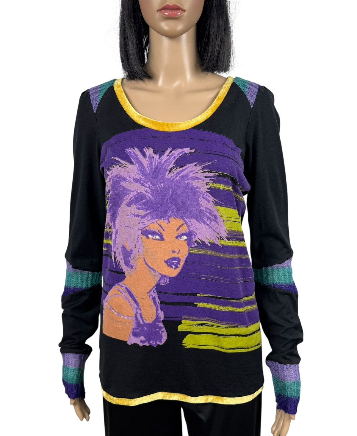 Custo Barcelona Custo Barcelona Printed Cotton Jumper Mohair Details Size M / US 6-8 / IT 42-44 - 2 Thumbnail