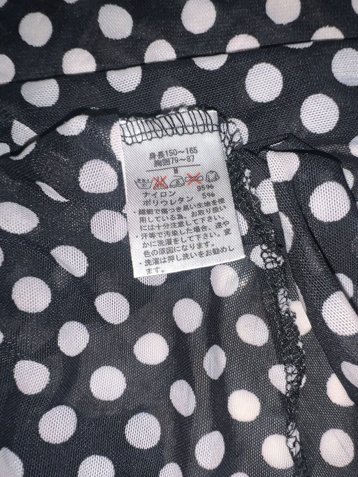 Japanese Brand Vintage Y2K polka dot lace camisole 🖤➕ Size M / US 6-8 / IT 42-44 - 12 Thumbnail