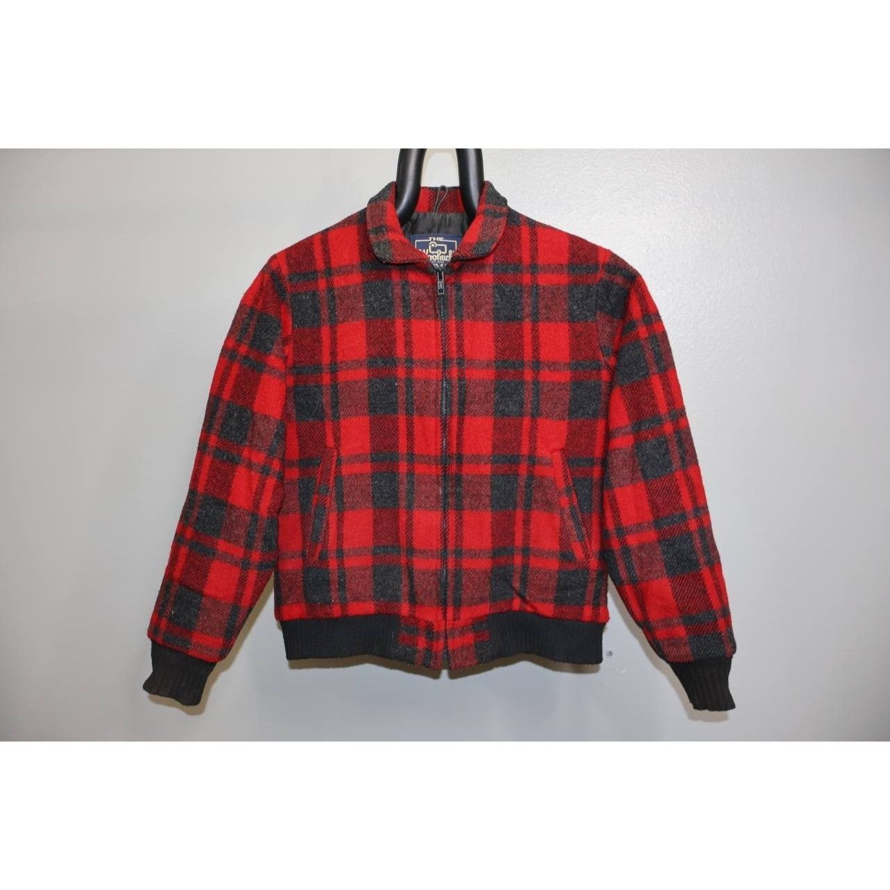 Vintage VTG Woolrich Wool Buffalo Plaid Bomber Jacket Womens Small Size S / US 4 / IT 40 - 1 Thumbnail