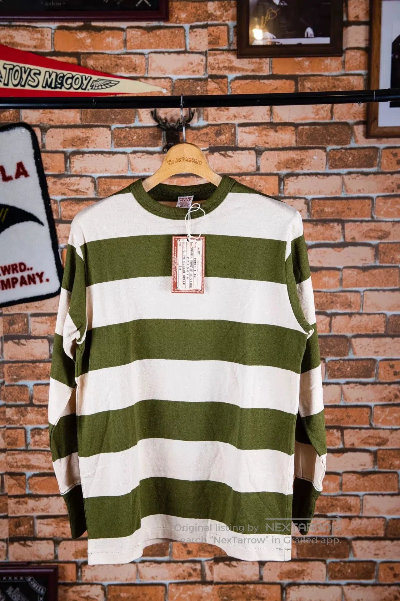 Freewheelers Long Sleeve Striped T-Shirt. Size US M / EU 48-50 / 2 - 1 Thumbnail