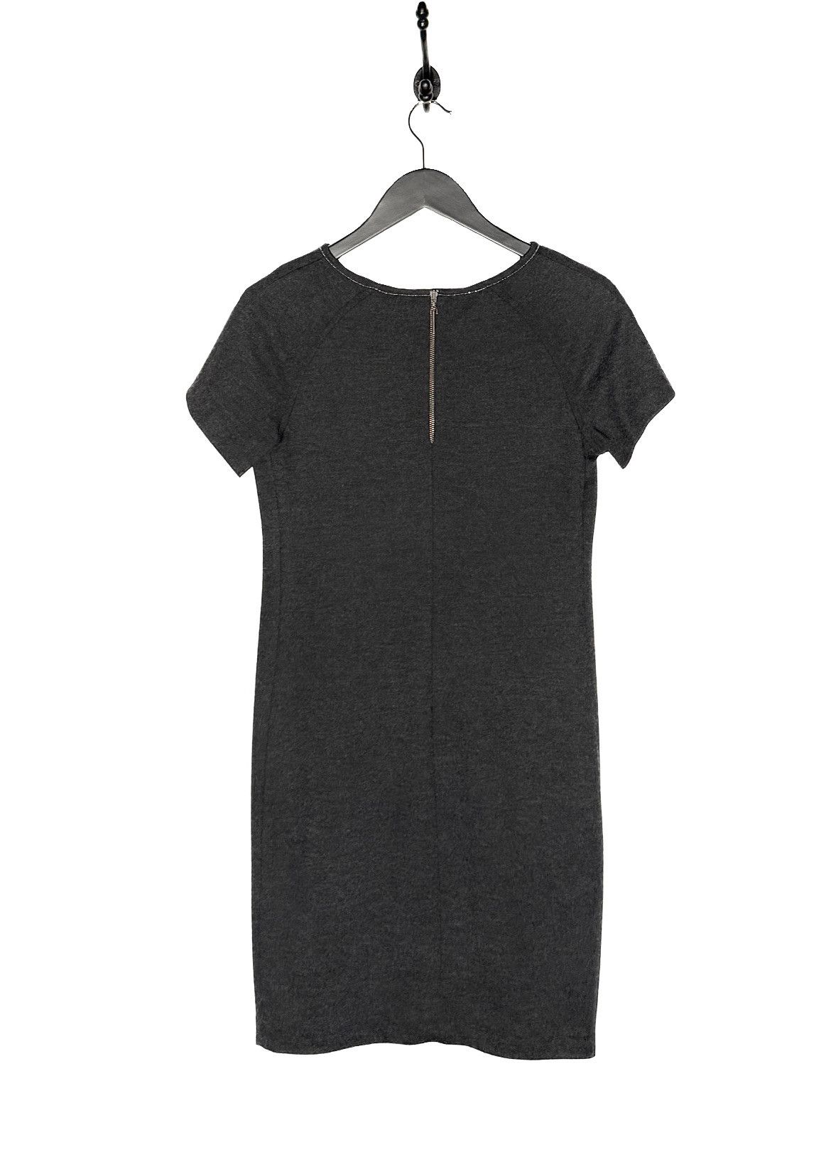 Brunello Cucinelli Brunello Cucinelli Charcoal Wool Monili Accent Dress Size XS / US 0-2 / IT 36-38 - 3 Thumbnail
