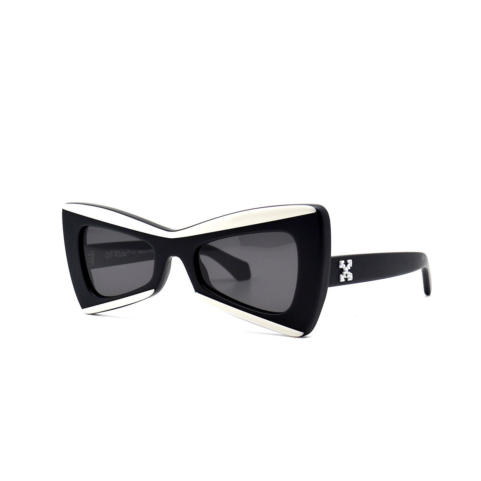 Off-White NEW! OFF-WHITE NASHVILLE OER1070 BLACK/WHITE GREY SUNGLASSES Size ONE SIZE - 3 Thumbnail